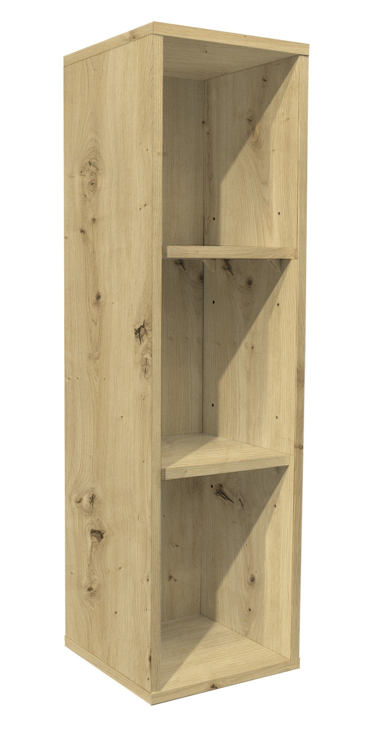 Mäusbacher Regal in asteiche mit 2 Einlegeböden, BxHxT: 25x89x25 cm