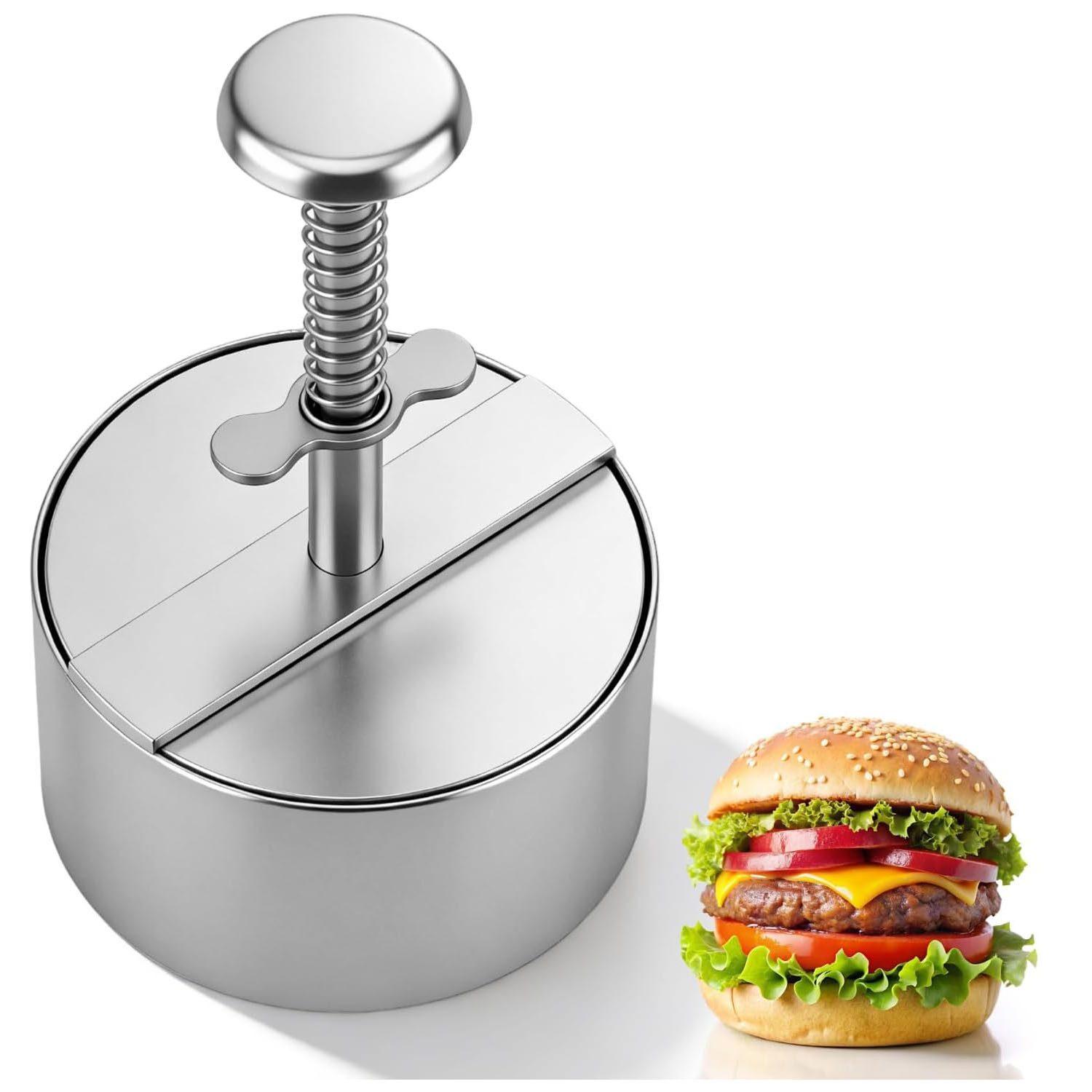 FELIXLEO Burgerpresse 304 Edelstahl Burgerpresse 11cm (1 St)