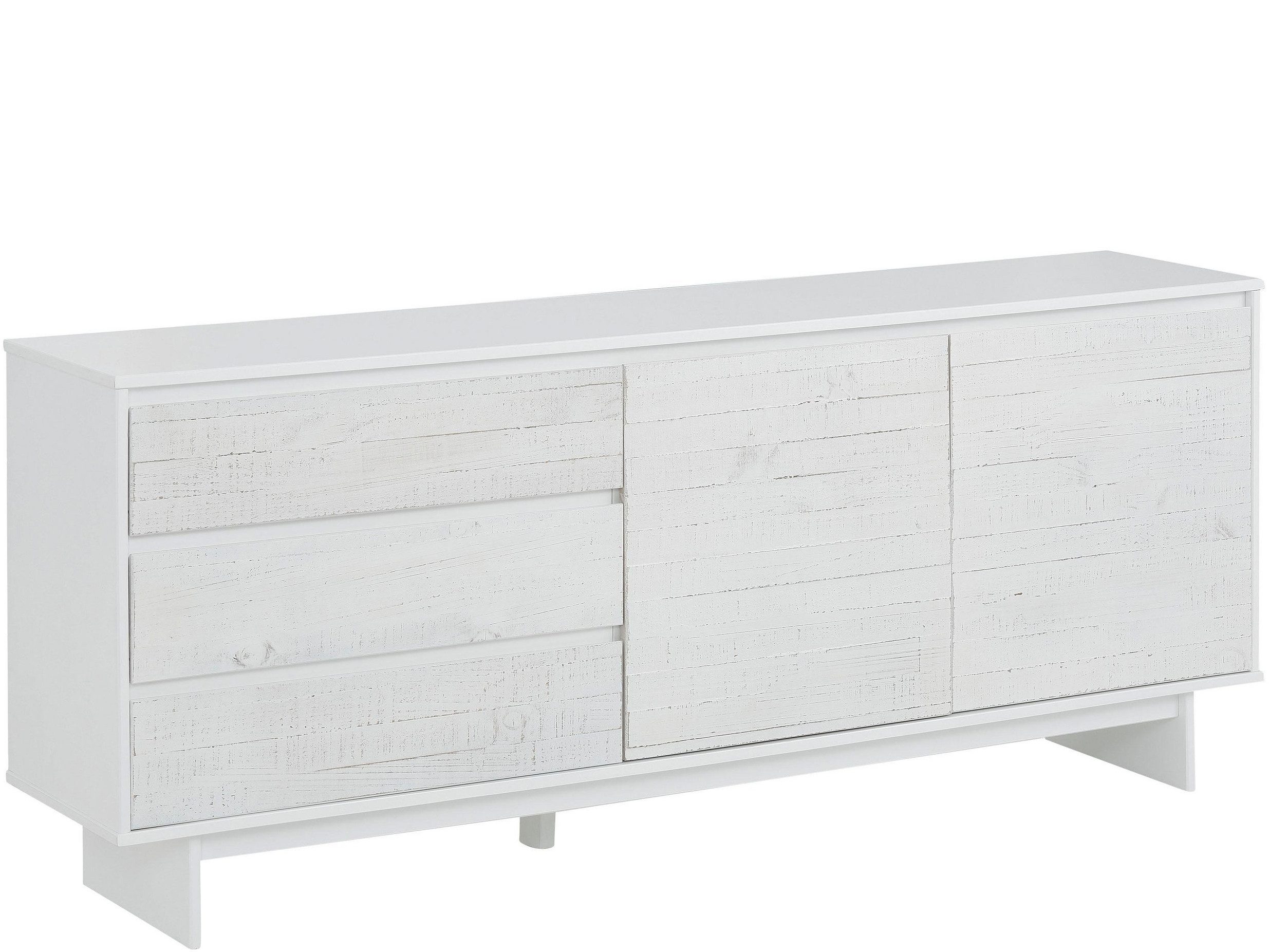 loft24 Sideboard Marcy, Anrichte, Mehrzweckschrank, Kiefer, 2 Türen, 3 Schubladen
