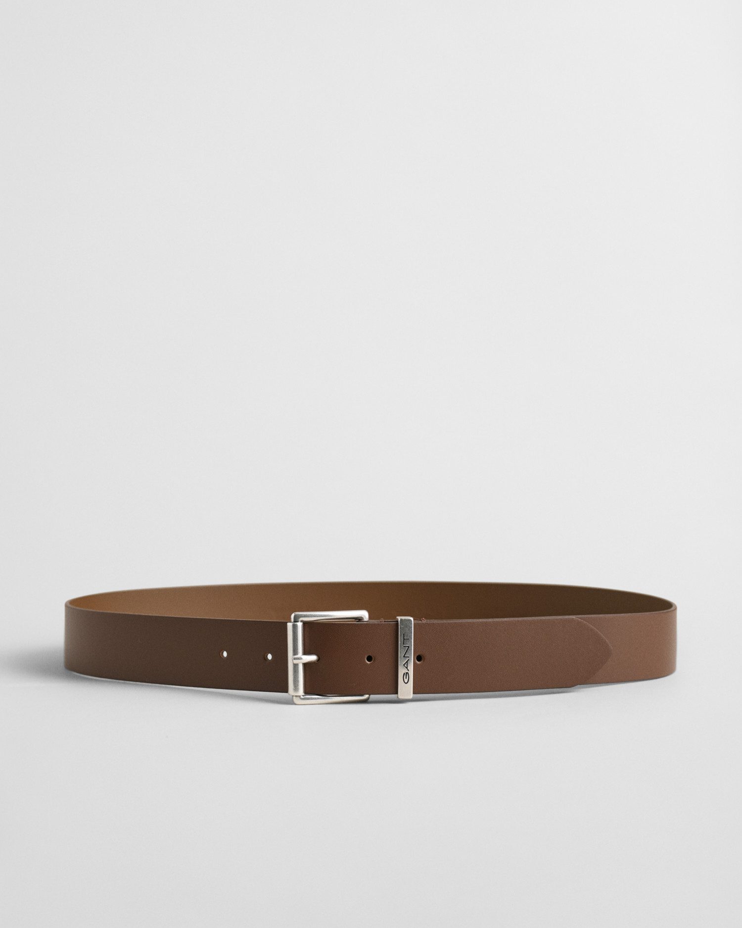 Gant Ledergürtel LOGO LEATHER BELT mit silberner Schnalle, Dornschließe, 10 günstig online kaufen