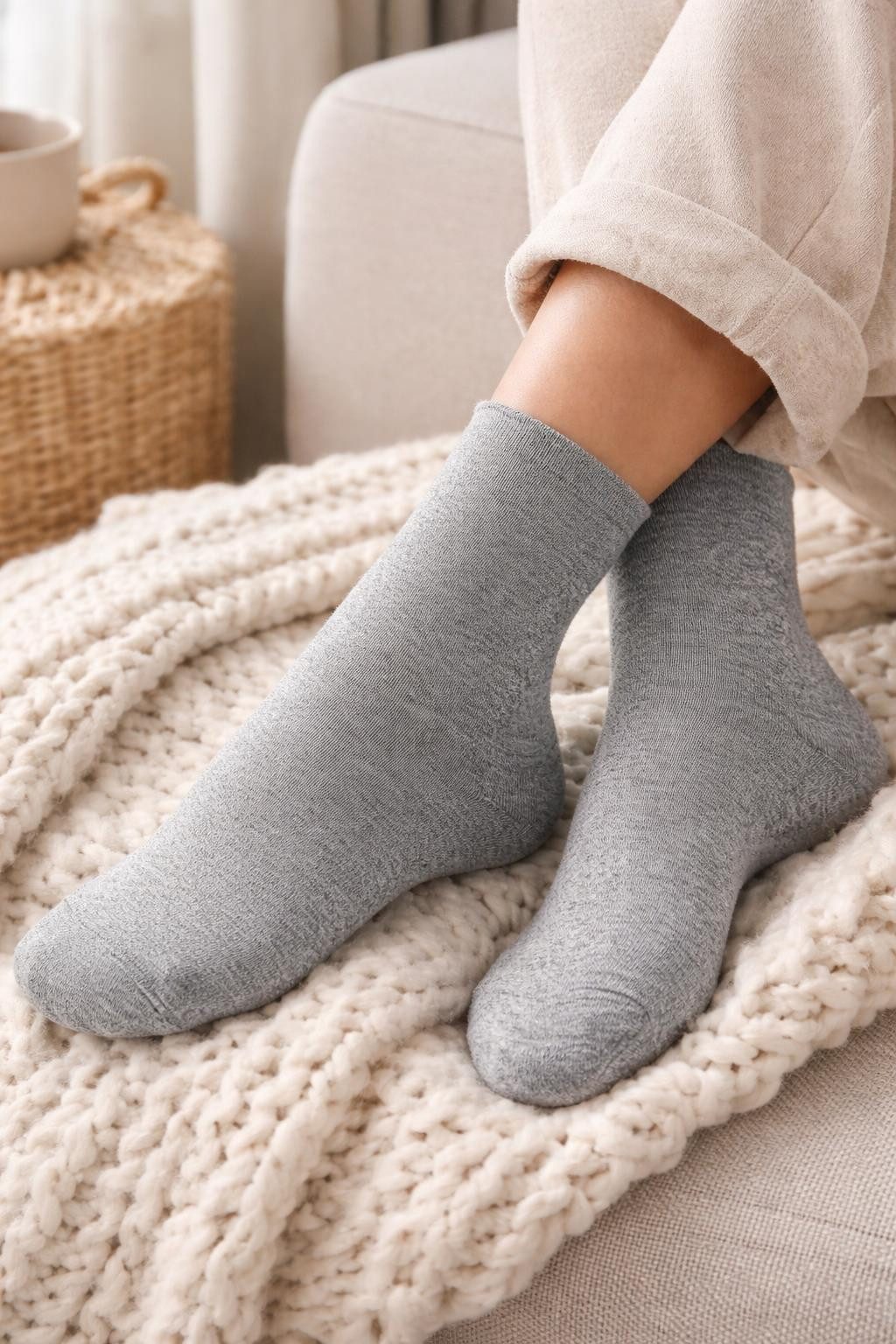 EloModa Freizeitsocken Damen Socken 12 Paar Baumwolle ohne Gummidruck Komfortbund, atmungsakt (12-Paar, 12 Paar) Ohne Gummidruck, druckfreier Komfortbund, ideal für empfindliche Füße