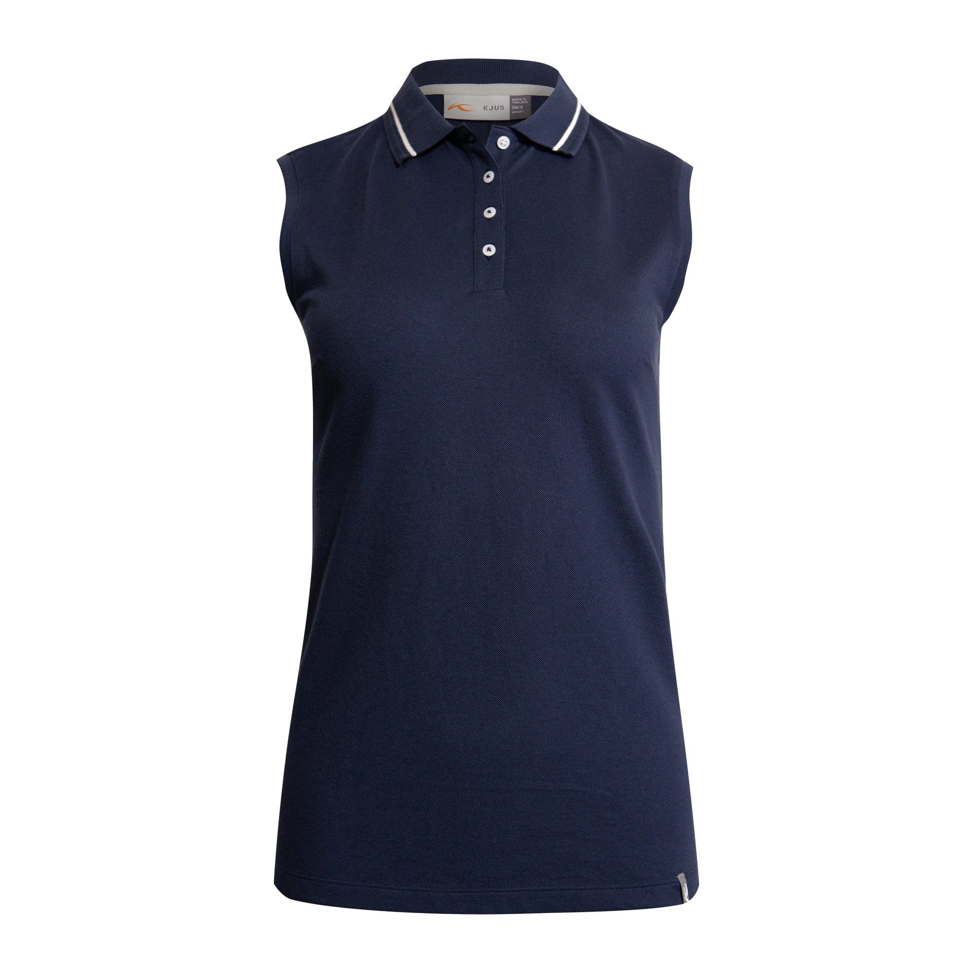 KJUS Poloshirt Kjus Women Sanna Polo Sleeveless Atlanta Blue