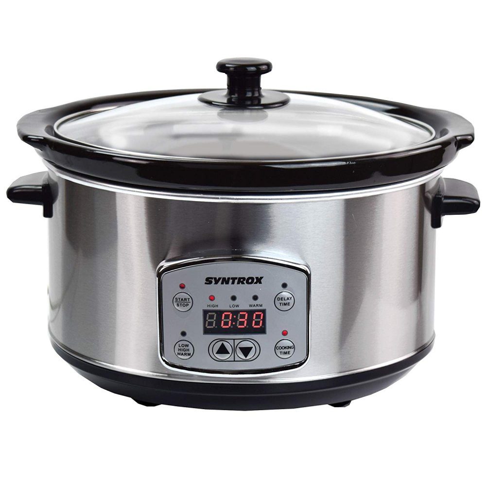 Syntrox Germany Schmortopf »Syntrox Digitaler Slow Cooker 3,5 Liter mit Timer«
