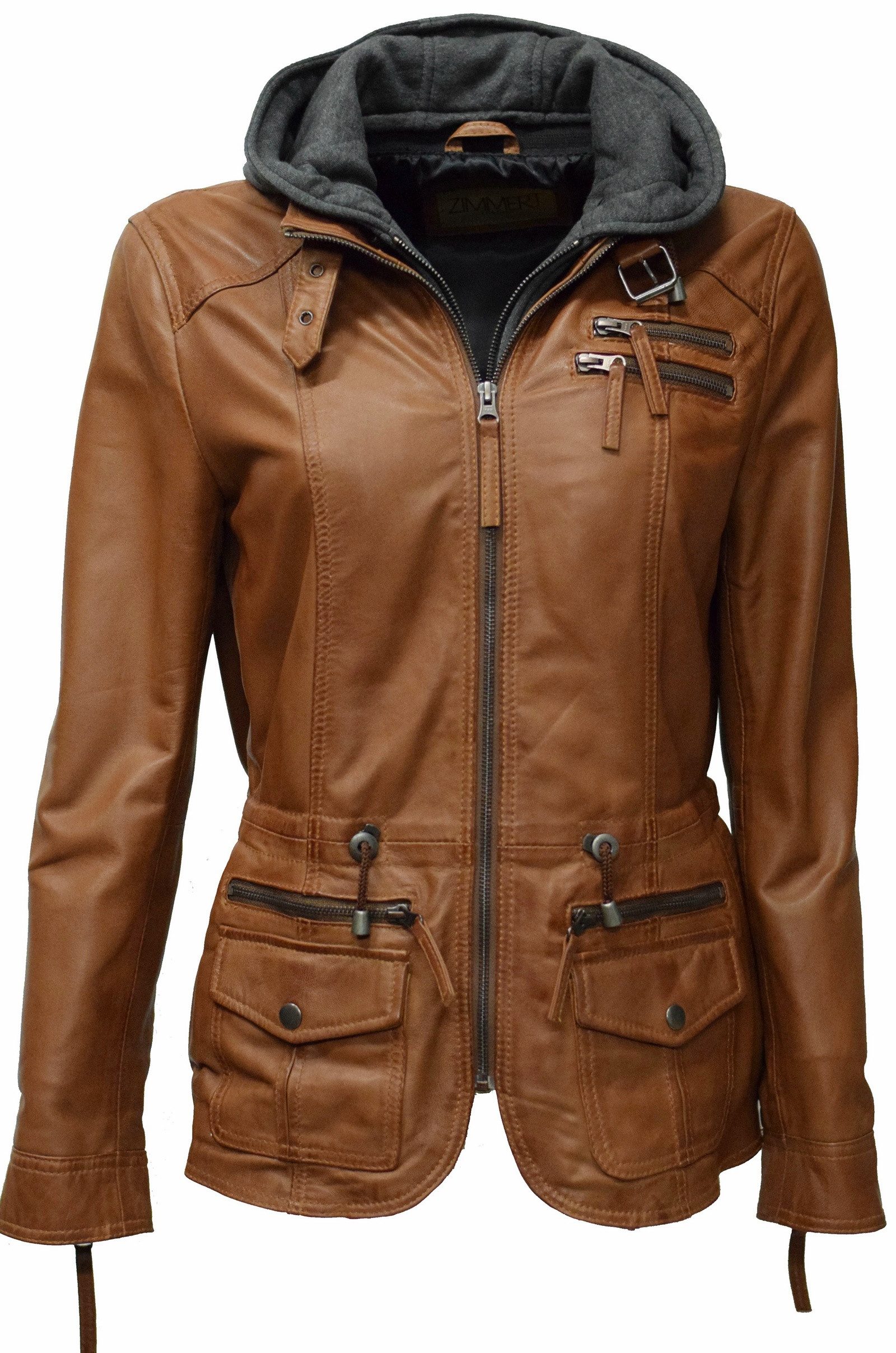 Lederjacke vanilla