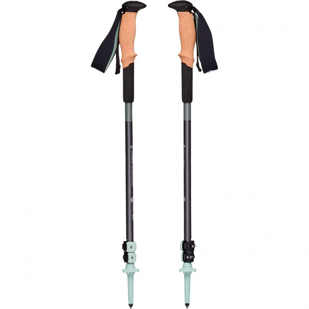 Black Diamond Trekking-Stöcke Pursuit Shock M/L - Trekkingstöcke - grau/grün
