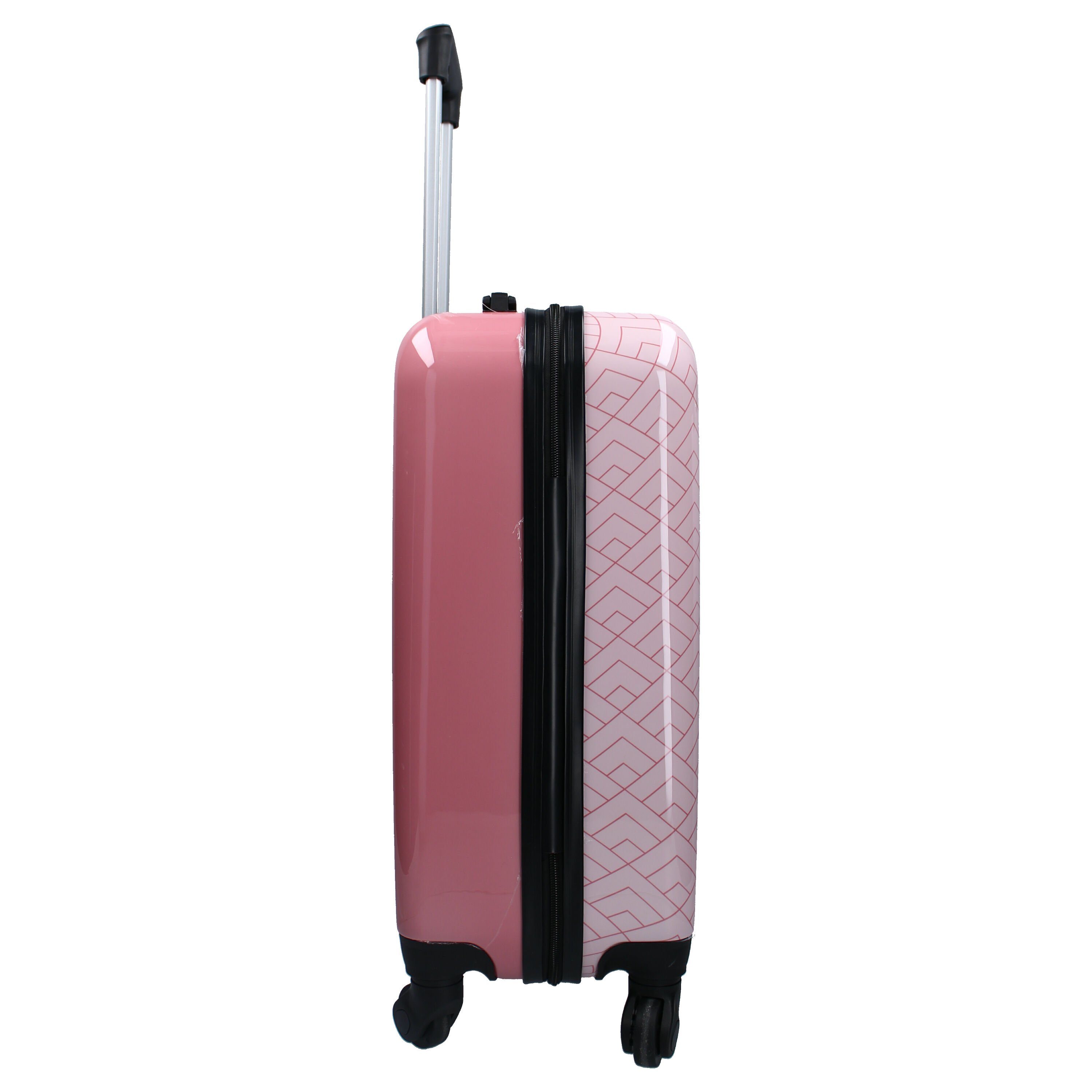 Disney Hartschalen-Trolley Disney Mickey und Minnie Maus 2 tlg. Koffer Set, 4 Rollen, Koffer Reisekoffer plus Strandtuch 100% Baumwolle