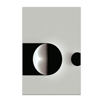 AFAZ New Trading UG Kunstdruck Abstrakte geometrische Leinwandmalerei, schwarze und weiße Wand, (1 St)