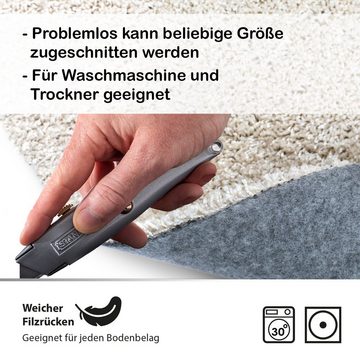 Teppich Rikmani Kurzflorteppich, waschbarer Teppich Wohnzimmer Teppich Esszimm, Rikmani, Rund, Höhe: 12 mm