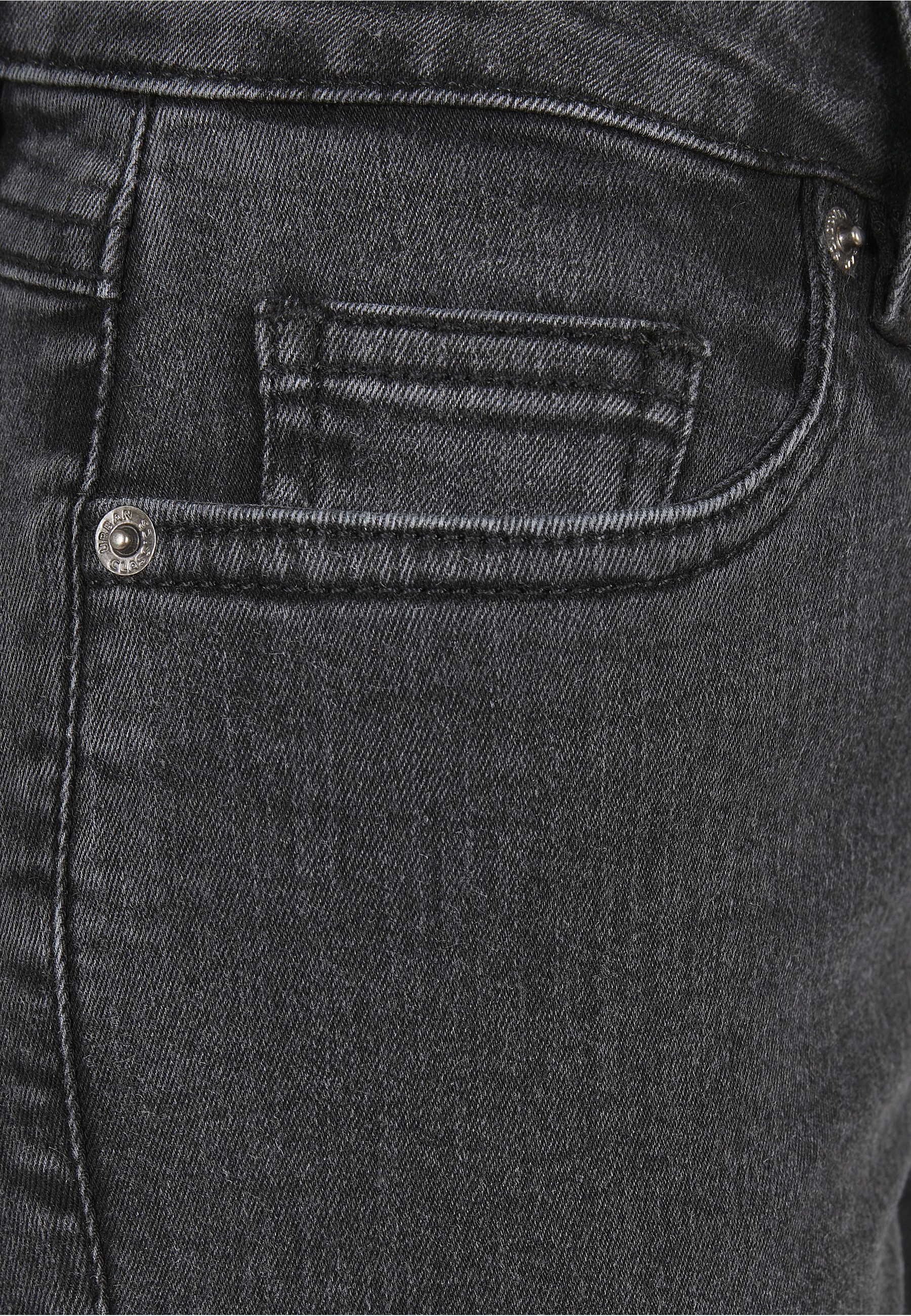 URBAN CLASSICS Bequeme Jeans Urban Classics Damen Ladies High Waist Flared Denim Pants (1-tlg)