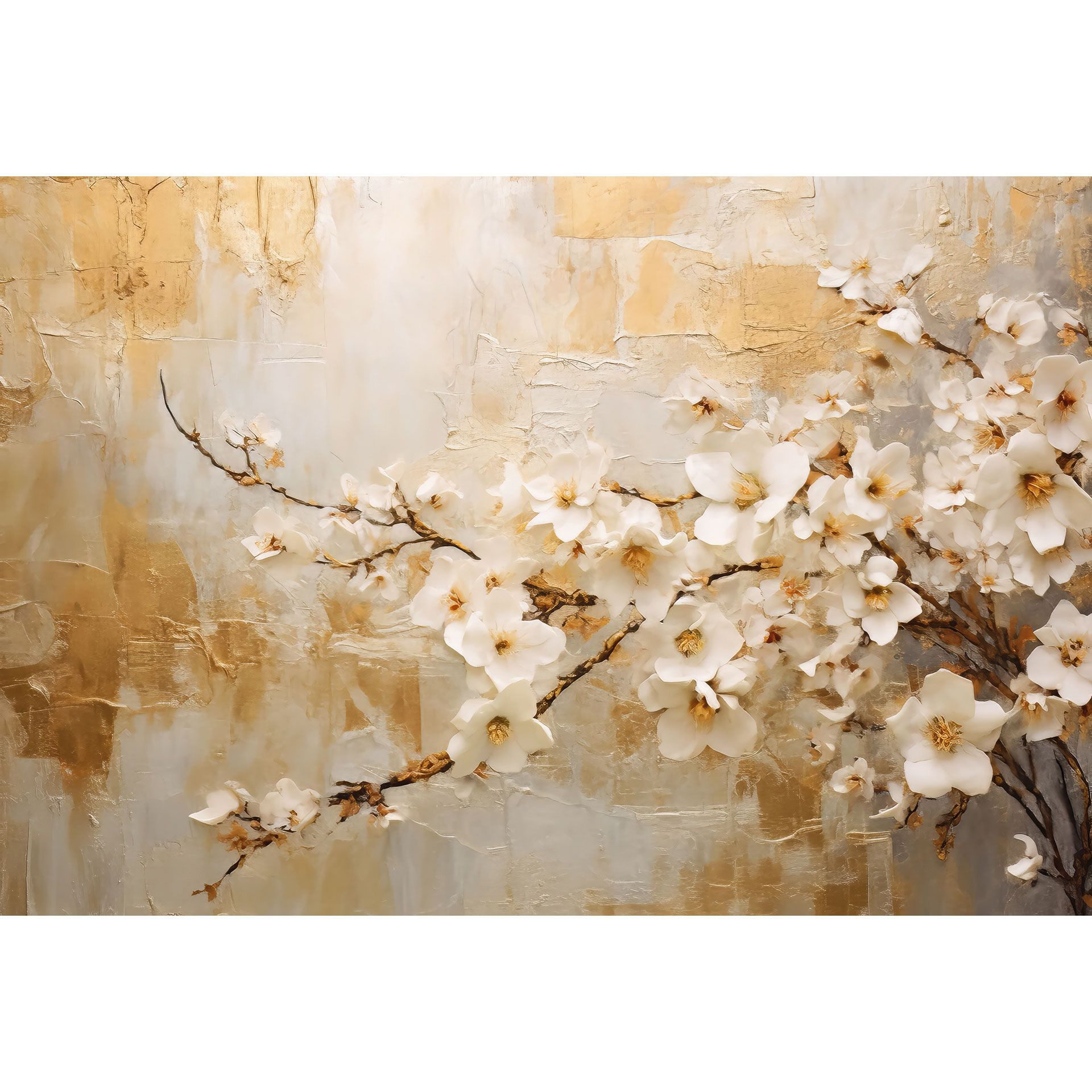K&L Wall Art Vliestapete XXL Fototapete Natur Blumentapete große Naturtapete, floral, bedruckt, matt