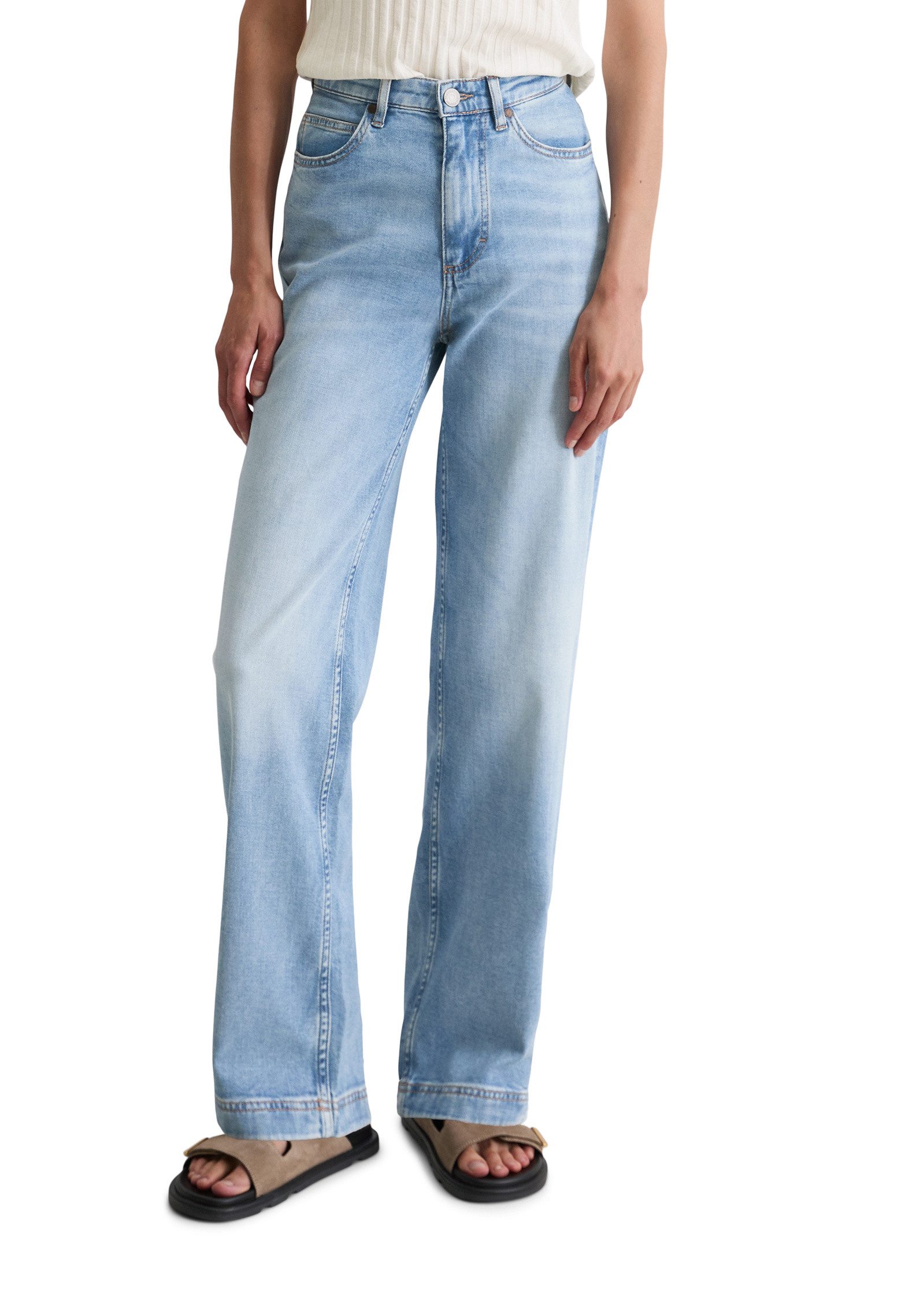 Regular-fit-Jeans aus Organic-Cotton-Mix