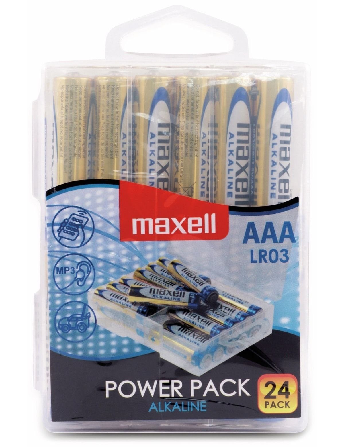 Maxell MAXELL Micro-Batterie Alkaline, AAA, LR03, 24 Batterie
