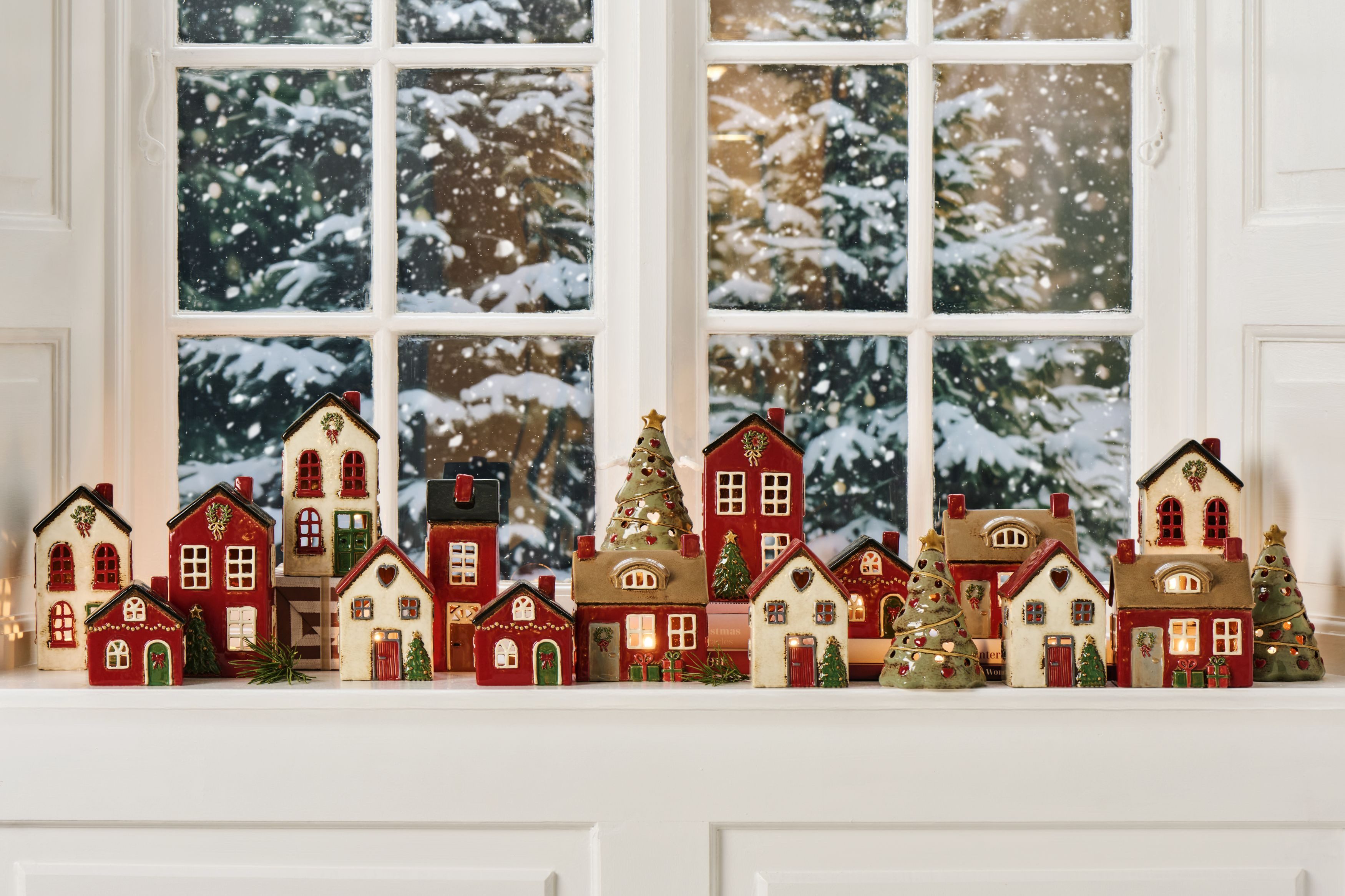 Ib Laursen Weihnachtshaus Ib Laursen - Lichterhaus Teelichthalter Teelichthaus mit Tannenbaum