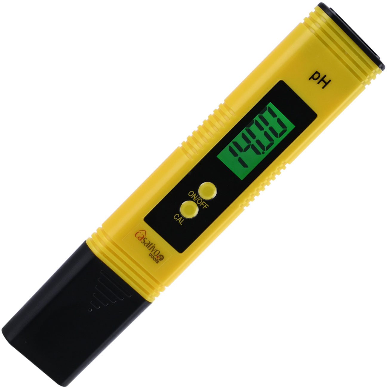 Casativo pH-Messgerät Digitales pH-Messgerät ATC LCD Tester Pool Aquarium Pool pH 0–14, (1-tlg., 1er-Set & 2er-Set), ph-Wert Testgerät mit großem LCD-Display/Batteriebtrieb