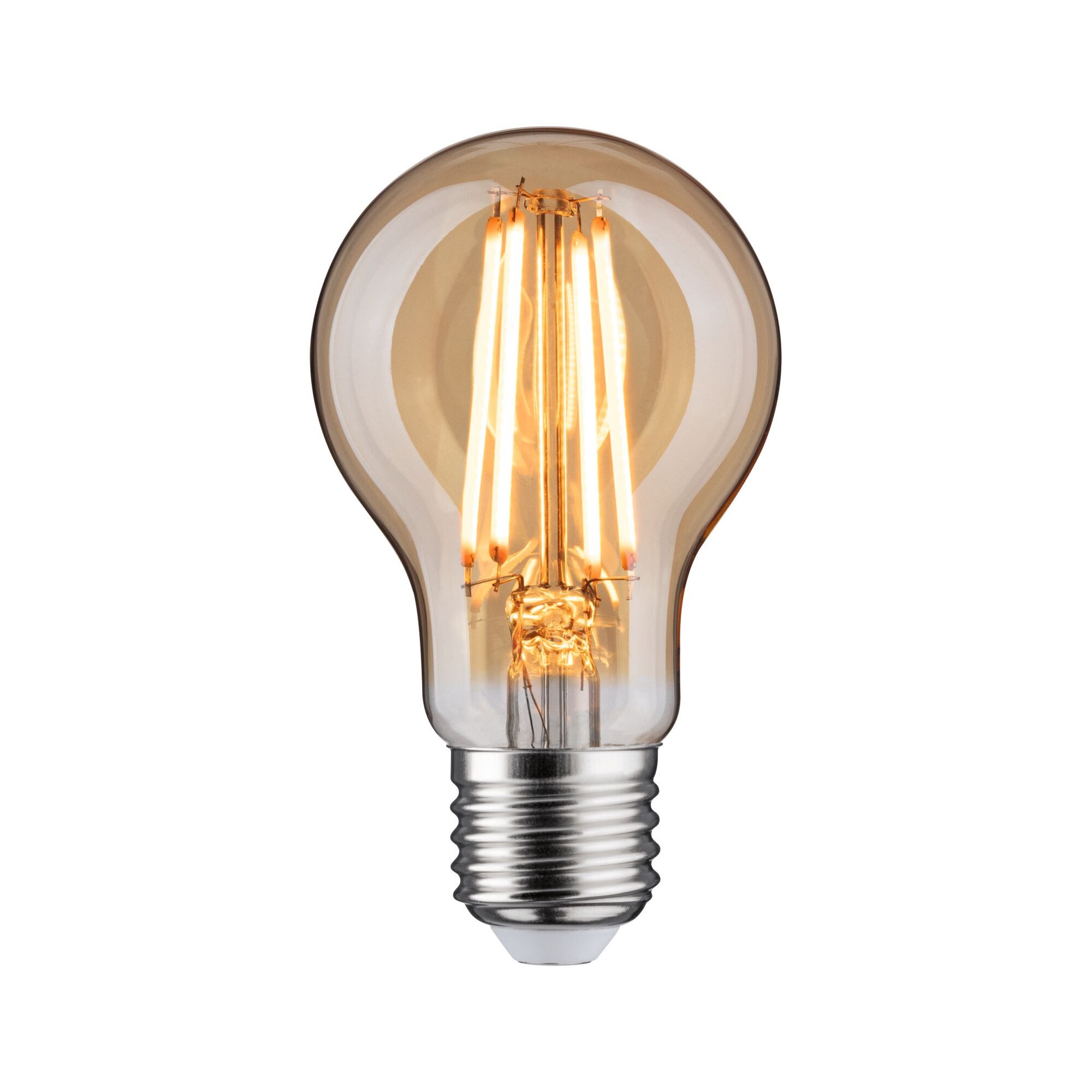 Paulmann LED-Filament 1879 Filament 230V 3-Step-Dim LED Birne E27 470lm 6W 1800K dimmbar Gol, E27, 1 St.
