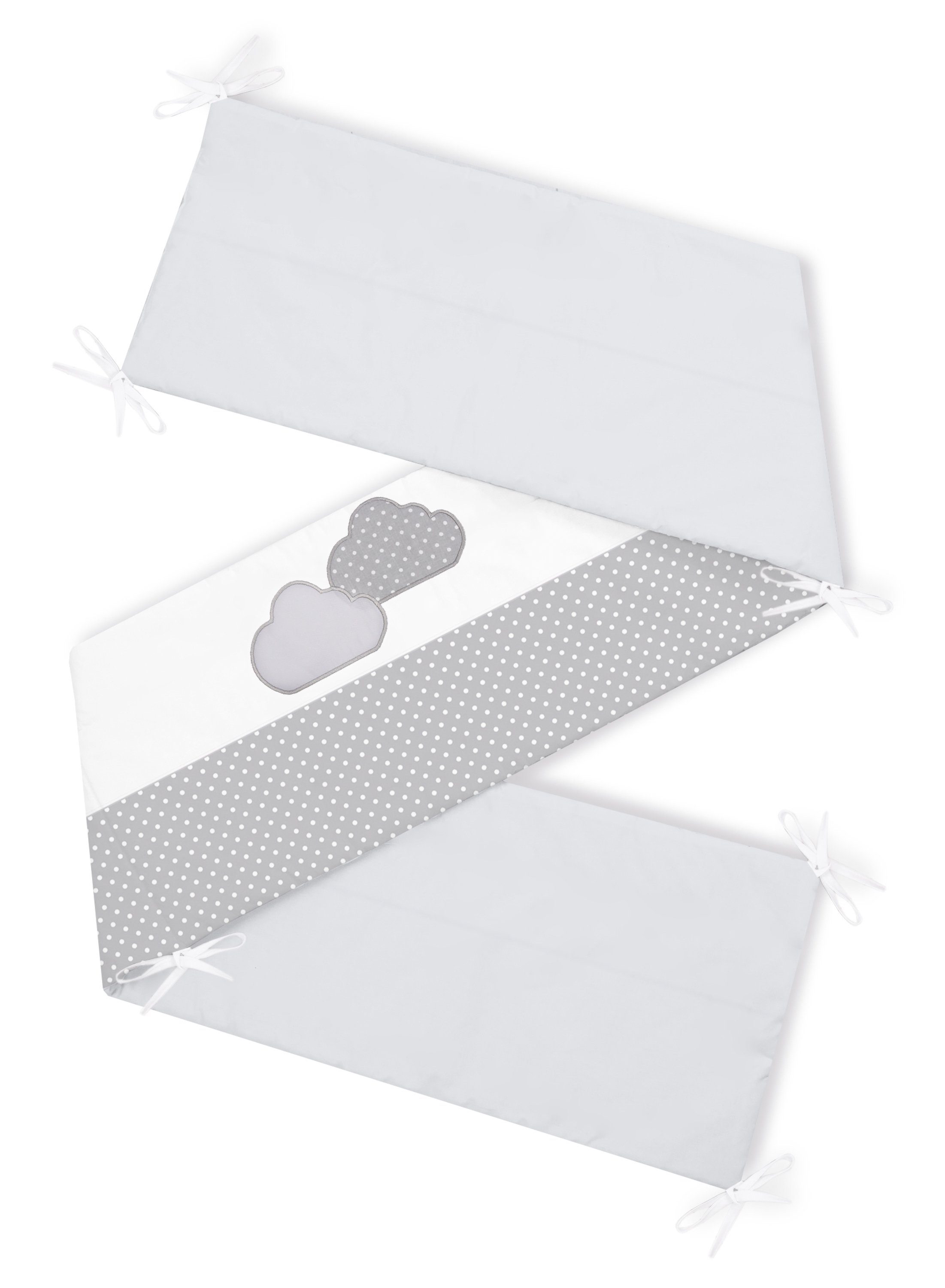 Bettnestchen Bettumrandung Kopfschutz 210x30 cm für Kinderbett 140x70 geeignet