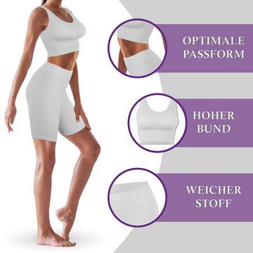 hemmy Fashion Miederslip Komfort Set (Slip + BH) Figurformende Miederhose + Komfort BH mit Push Up ohne Bügel Shaping