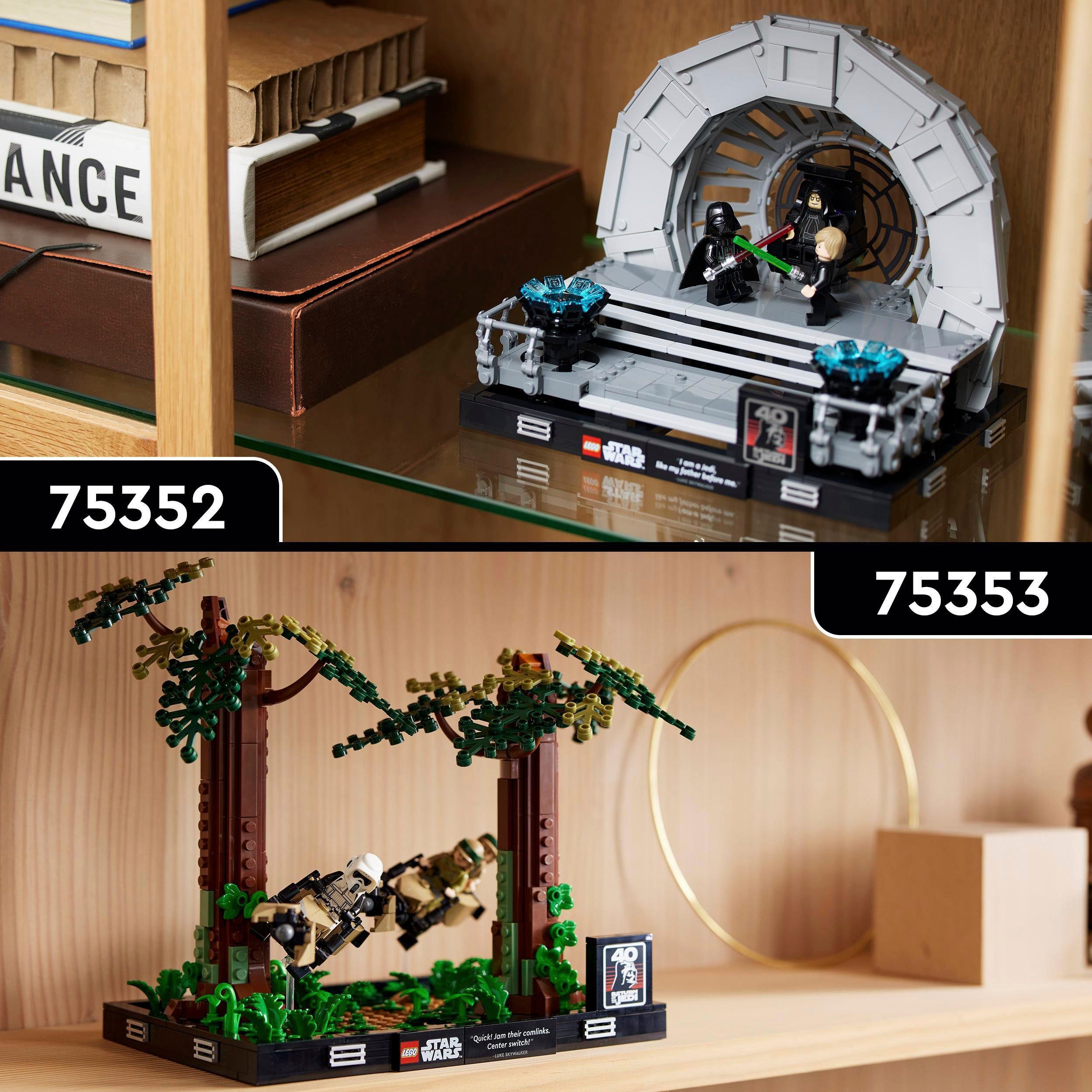 LEGO® Konstruktionsspielsteine Verfolgungsjagd Wars, St) (75353), LEGO® Star – Diorama (608 Endor auf