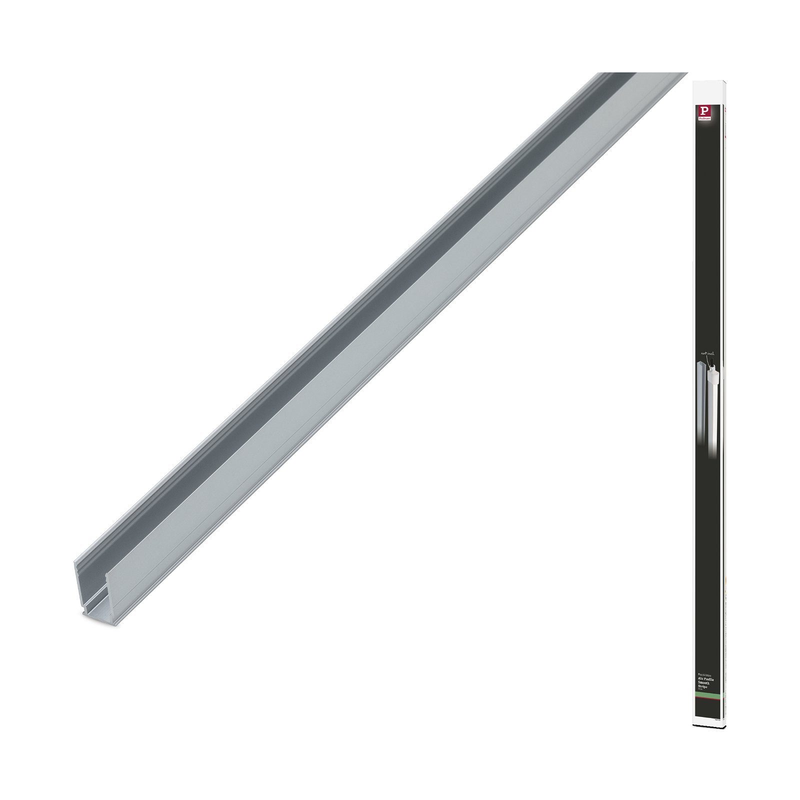 Paulmann Gartenleuchte Plug & Shine LED Strip Profil Warmweiß Aluminiumprofil 1m, ohne Leuchtmittel