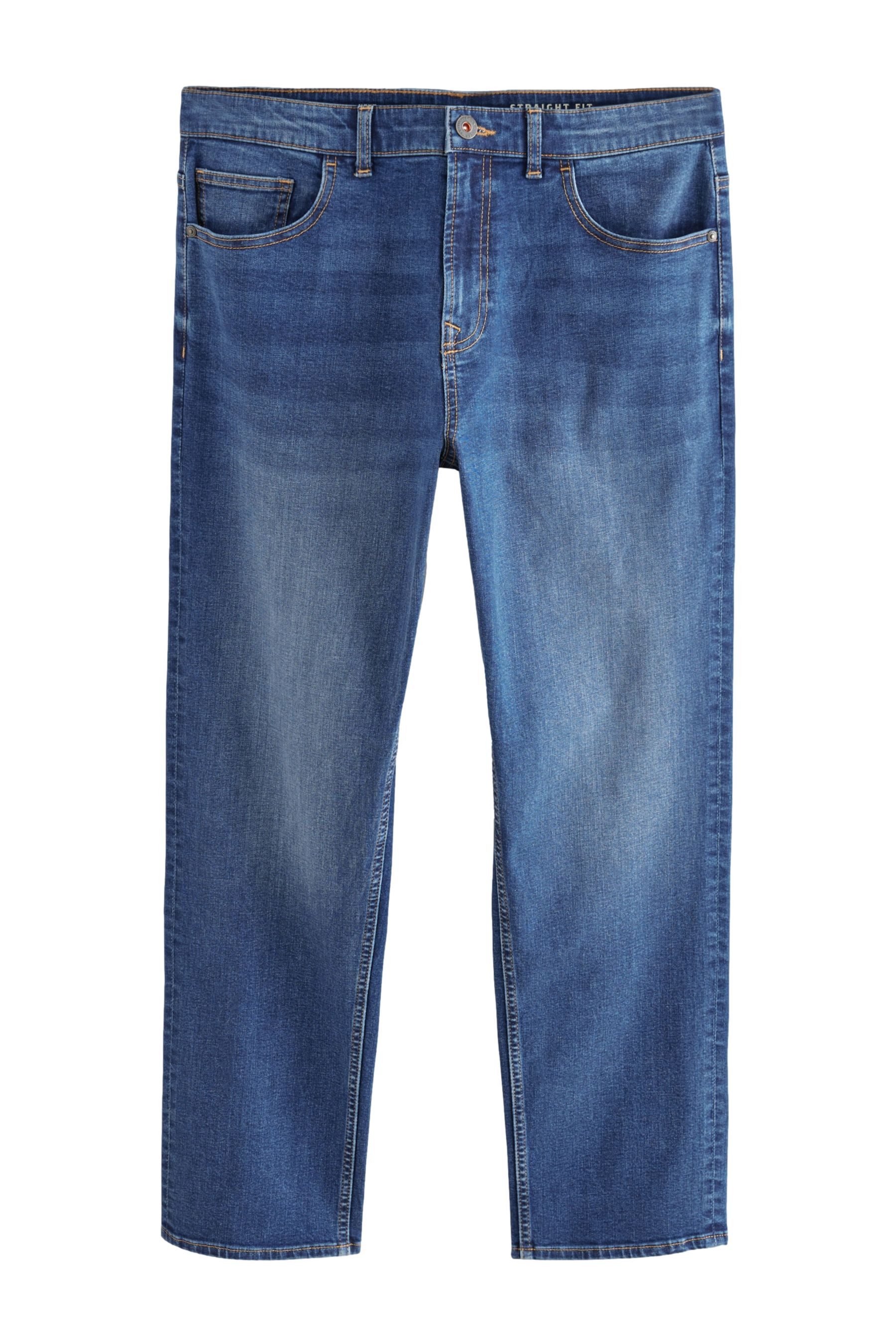 Next Straight-Jeans Klassische Straight Fit Stretch-Jeans günstig online kaufen