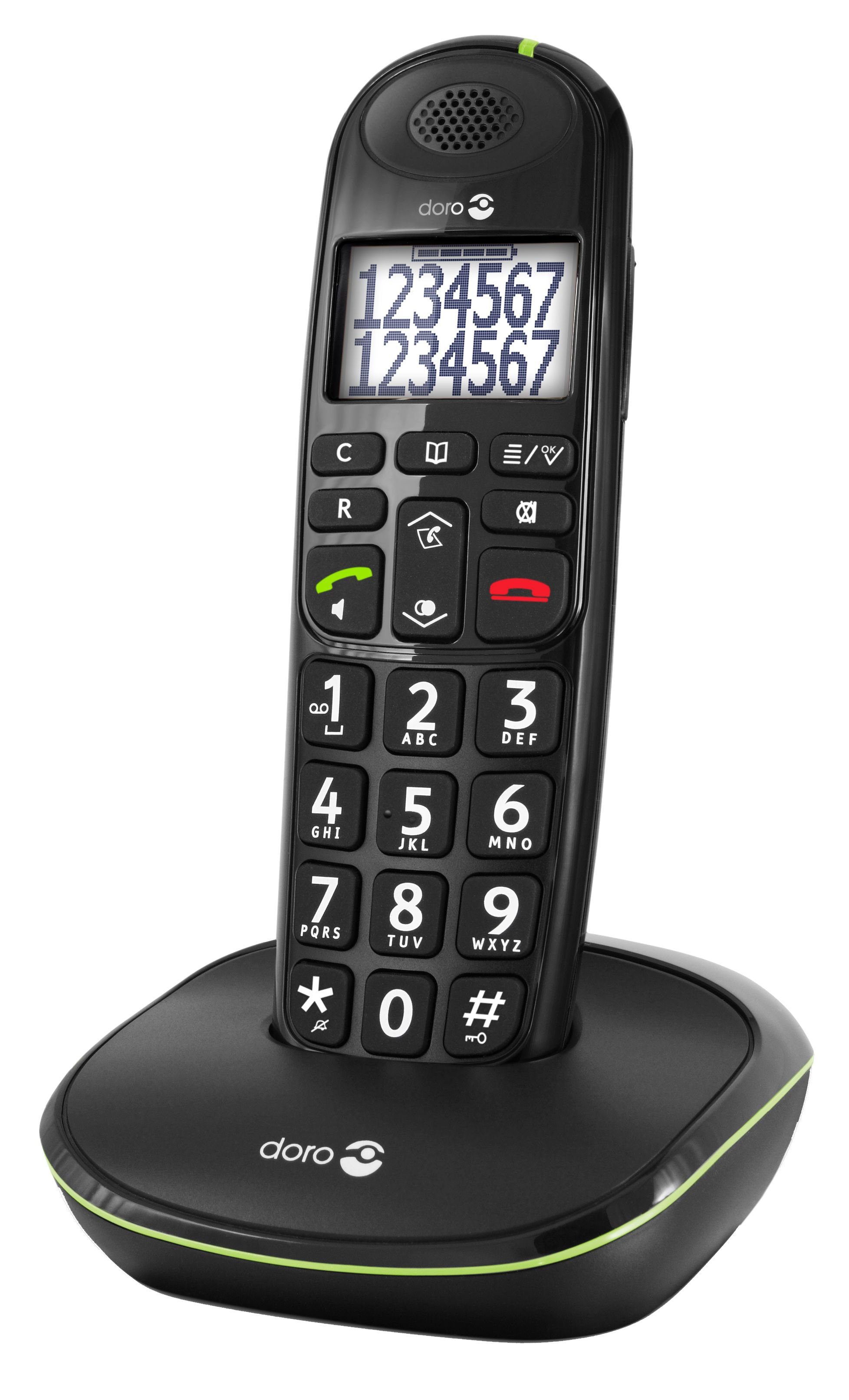 Doro PhoneEasy 110 DECT-Telefon schwarz