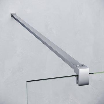 SONNI Walk-in-Dusche Walk-In Dusche,Vollsatiniert/ Teilsatiniert Glas,80-140cm,Höhe: 200cm, NANO ESG GLAS