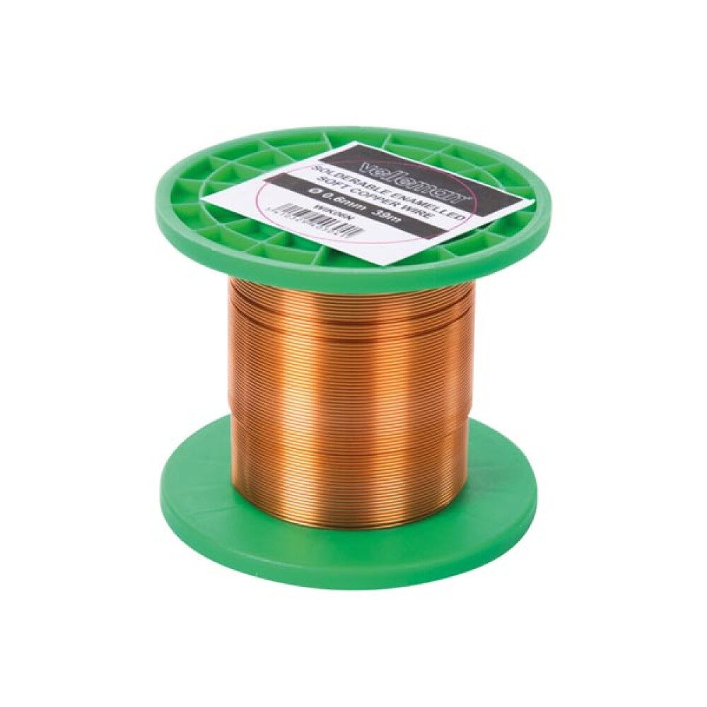 Velleman Verbundrohr Dieser sanfte und lötbare lackierte Kupferdraht mit einer Dicke von 0., (1-tlg)