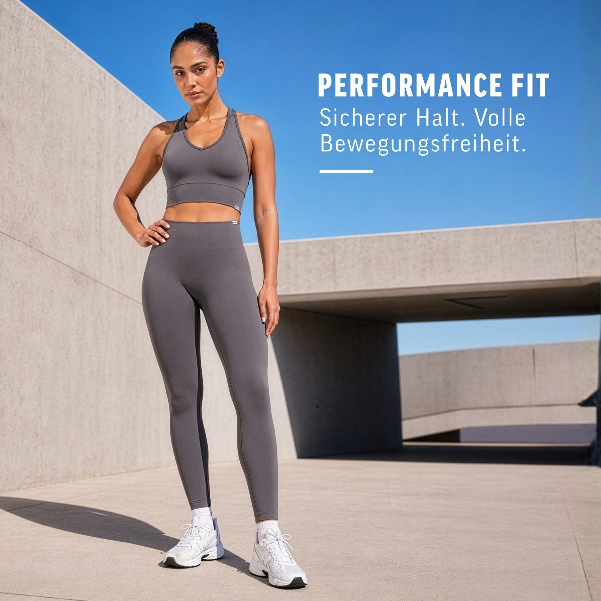 Smilodox Sport-BH Vonda, Sport Top Damen, Gym-BH für Workouts,Training & Yoga V-Ausschnitt, Seamless, Shaped Fit, Support-Bund, elastisch