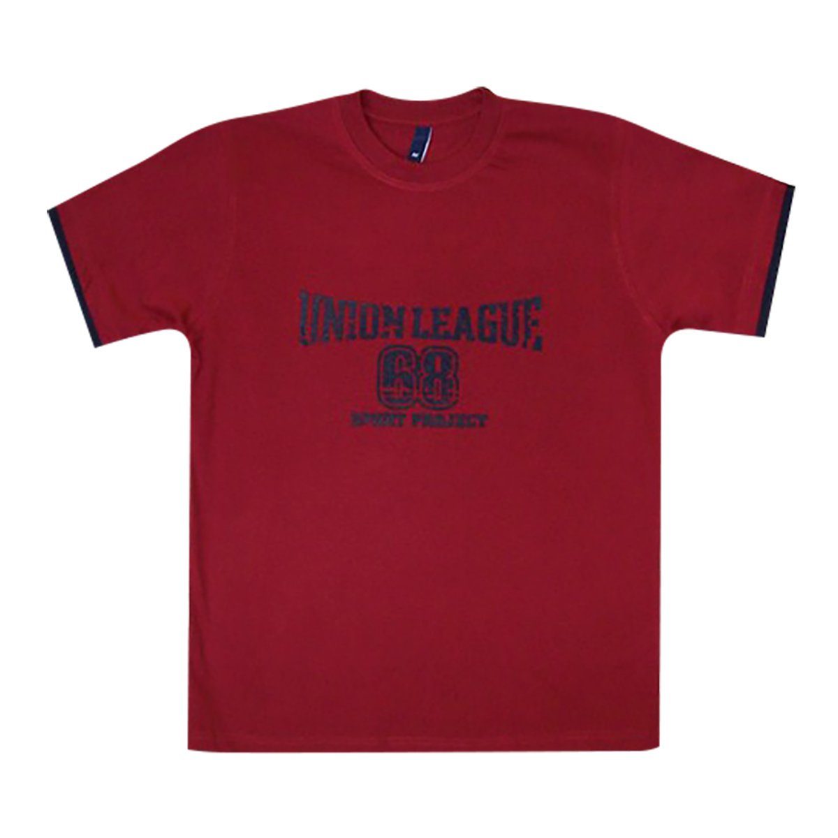 Dave's Rundhalsshirt Übergrößen T-Shirt Herren Union League rot DAVE´S