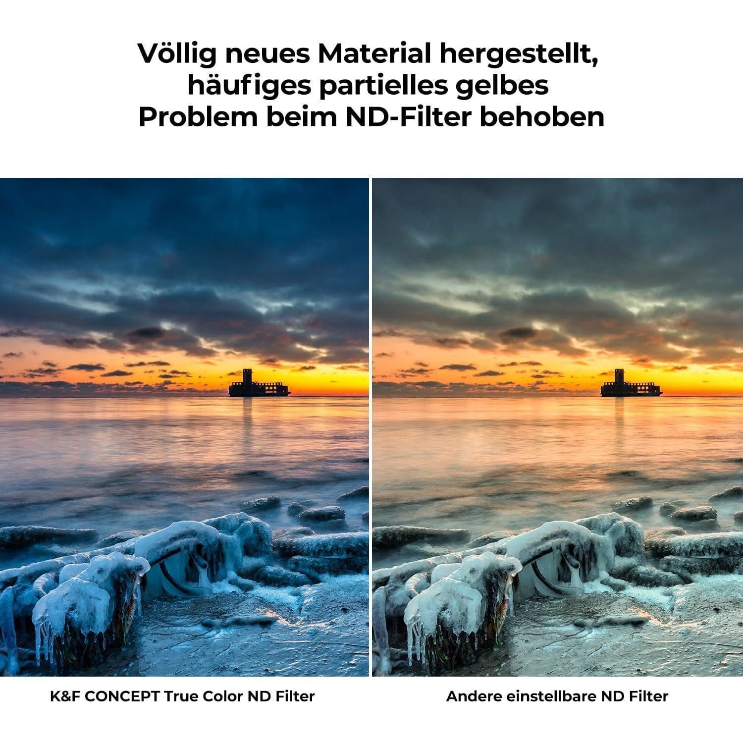 LuxusKollektion Variabler ND Filter 67mm Nano-X True Color ND2-32 Neutral Graufilter Graufilter