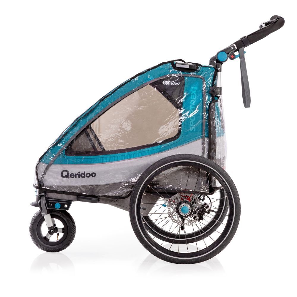 Qeridoo Kinderwagen-Regenschutzhülle QUPA 1 / Sportrex 1, Regenschutz für Qeridoo Fahrradanhänger QUPA 1 / Sportrex 1