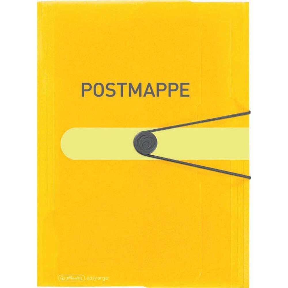 Herlitz Organisationsmappe herlitz Postmappe DIN A4 gelb (Packung, 1-St., 1 Stück), ausreichend Platz für deine Papiere
