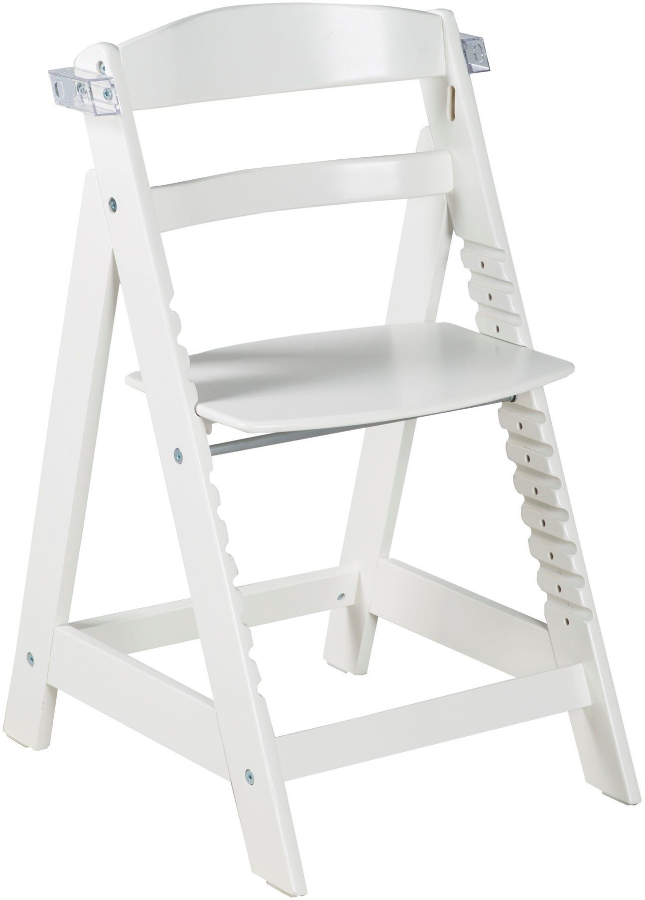 roba® Hochstuhl Treppenhochstuhl Sit Up Click & Fun, weiß, aus Holz