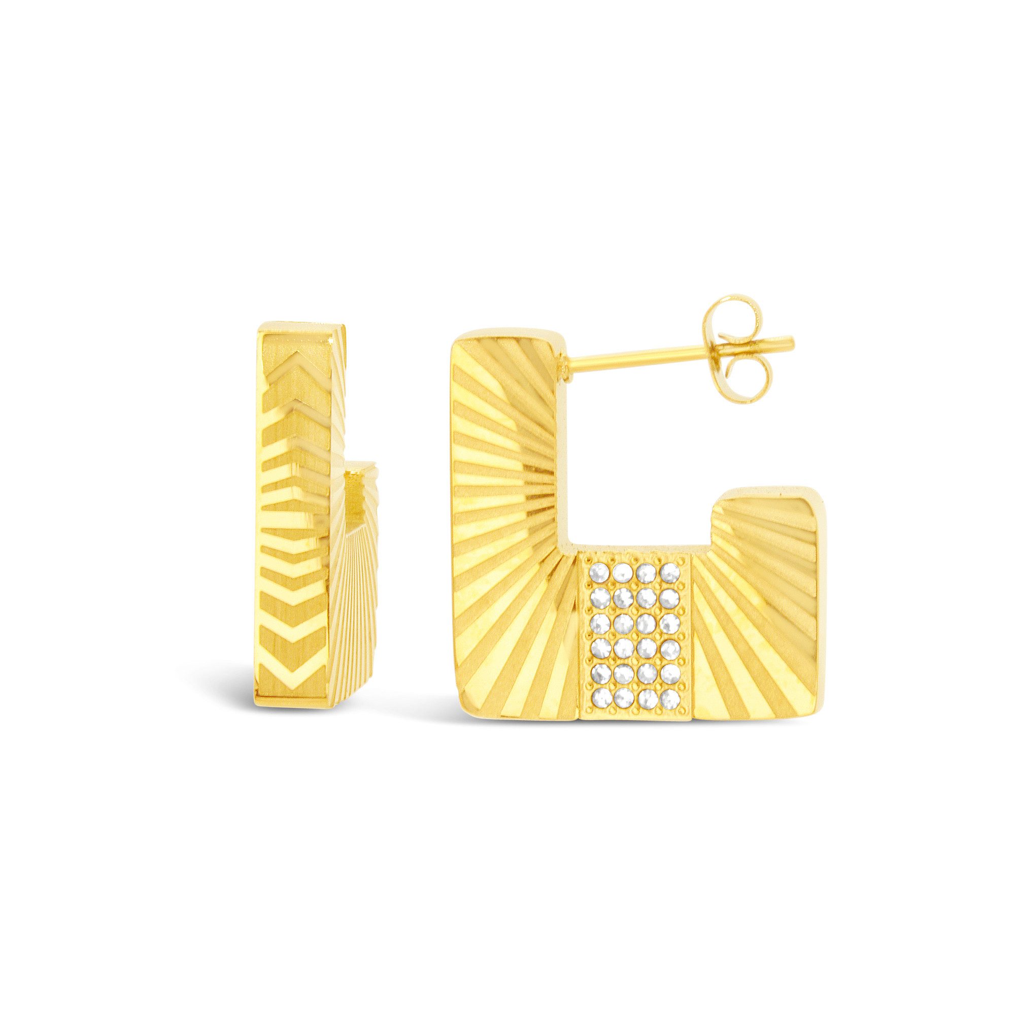 Ars-Argenti Paar Ohrhänger Exklusive Statement Ohrringe doppelt vergoldet 1 günstig online kaufen