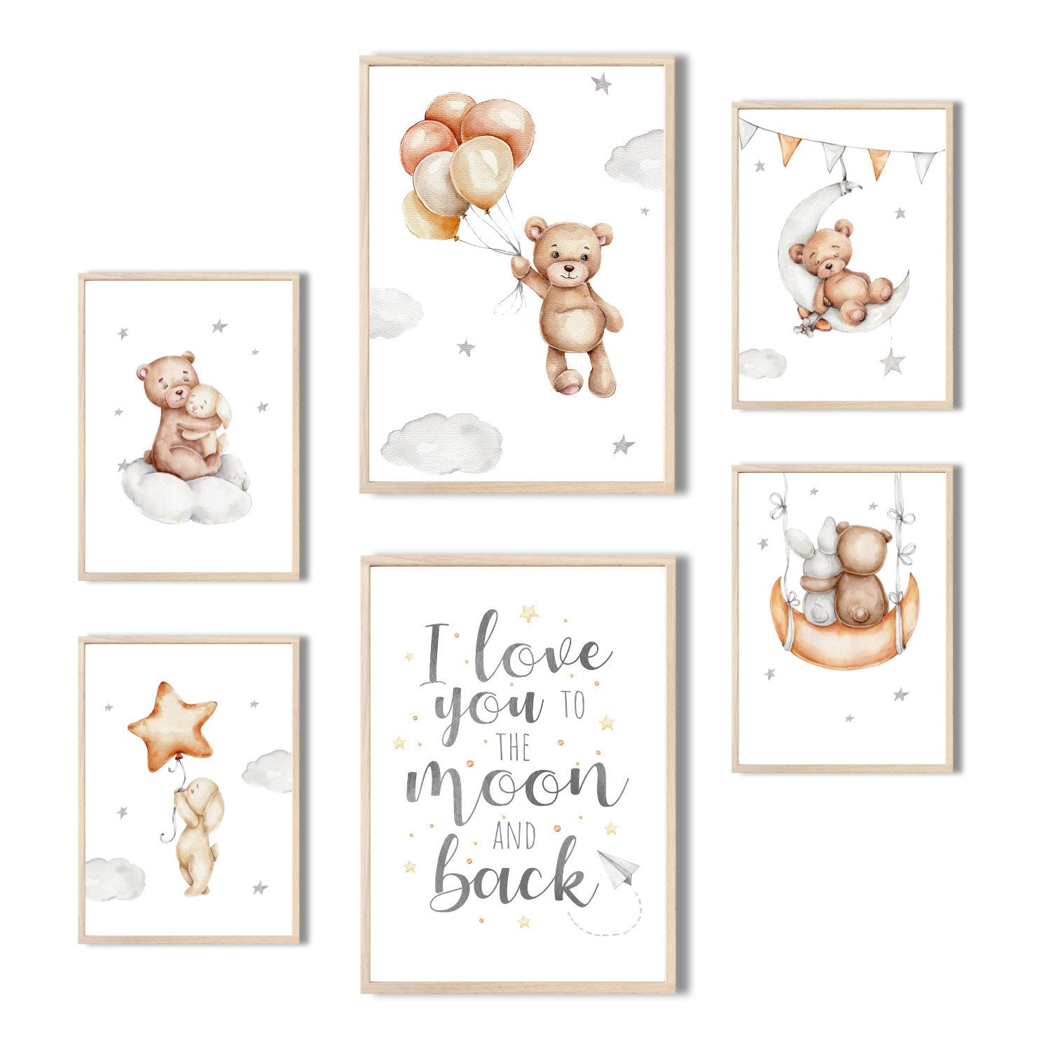 MeinBaby123® Poster Bilder Kinderzimmer, Poster Kinderzimmer günstig online kaufen