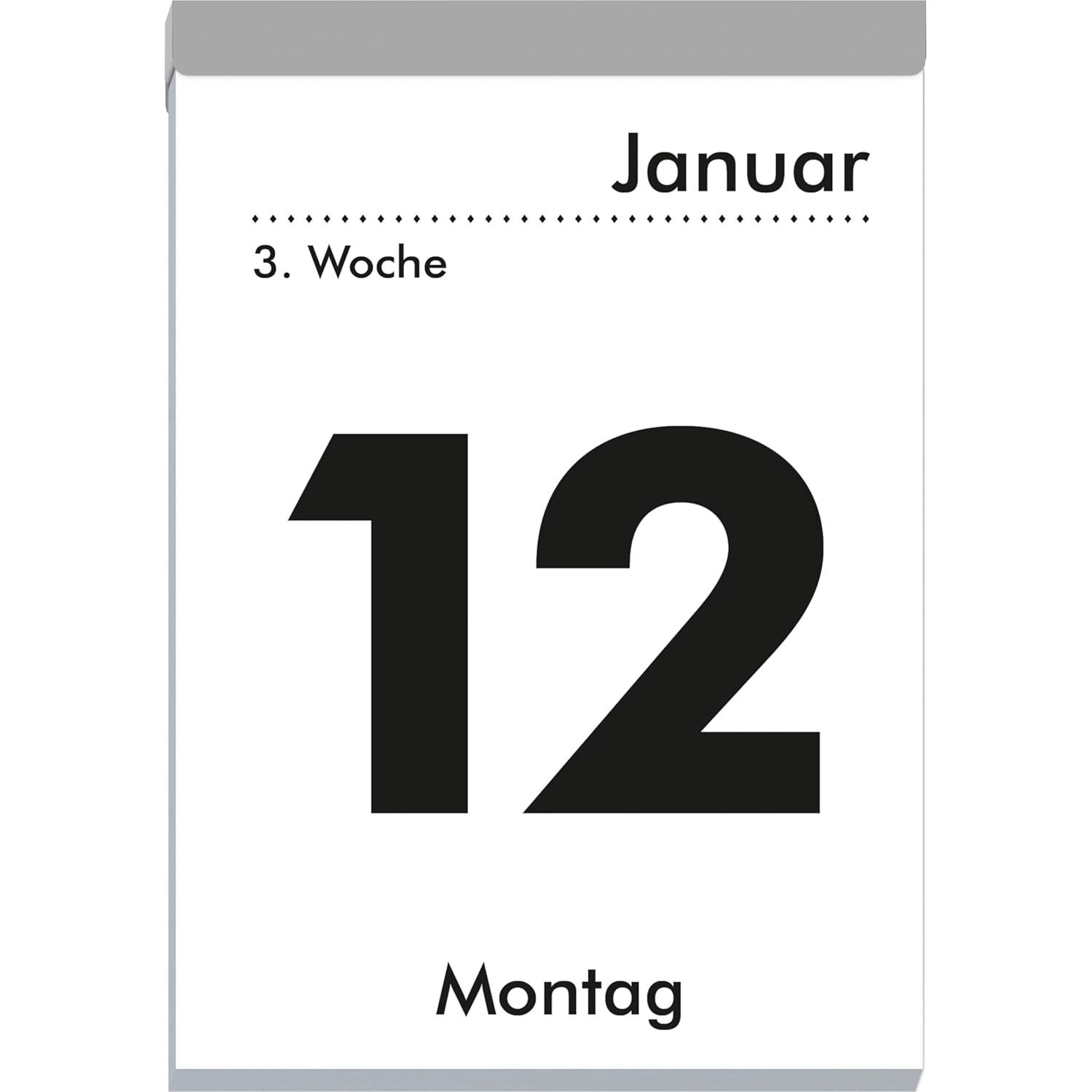 ZETTLER Abreißkalender ZETTLER Tagesabreißkalender XXL 2026 9,9x14,3 cm cm mit Sudokus