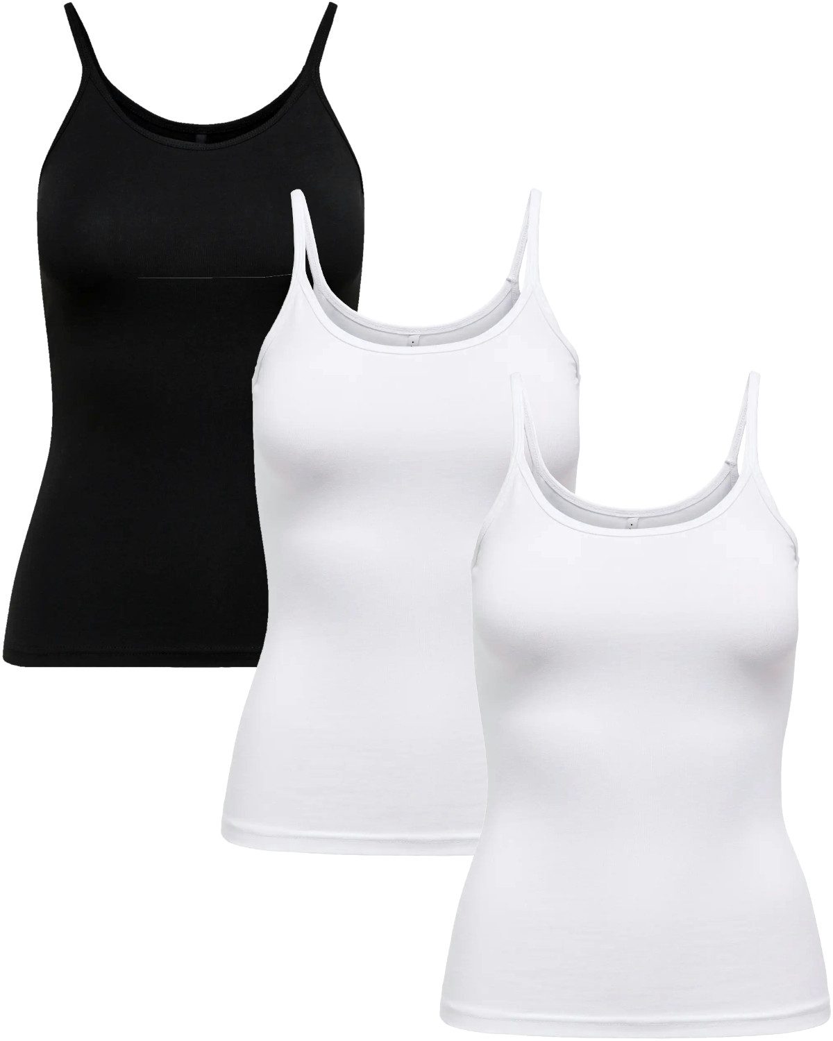 ONLY Spaghettitop (3er-Pack) Basic Trägertops in günstig online kaufen