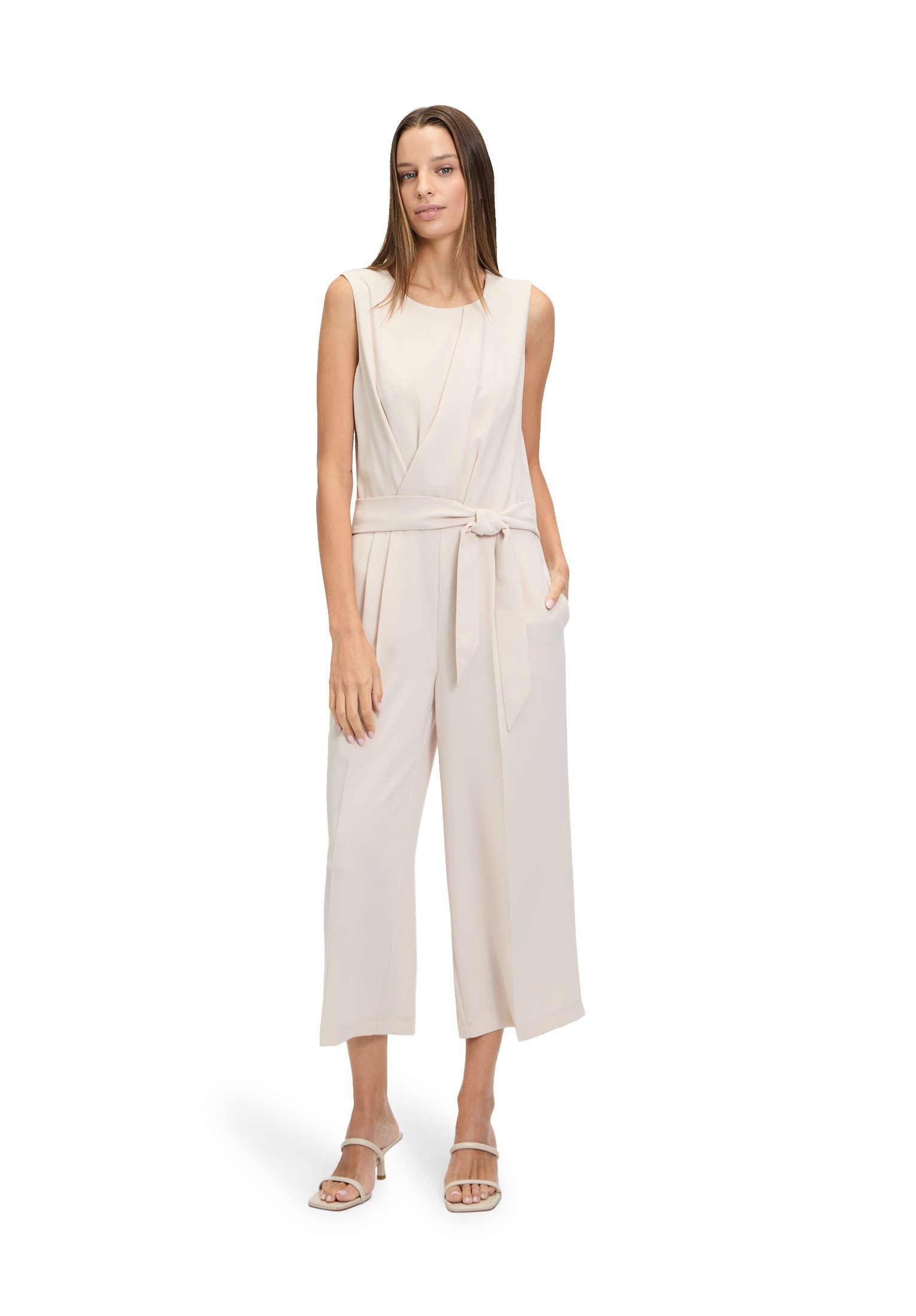 Betty&Co Overall "Betty & Co Damen Jumpsuit ohne Arm" 1 Stk. tlg. Falten günstig online kaufen