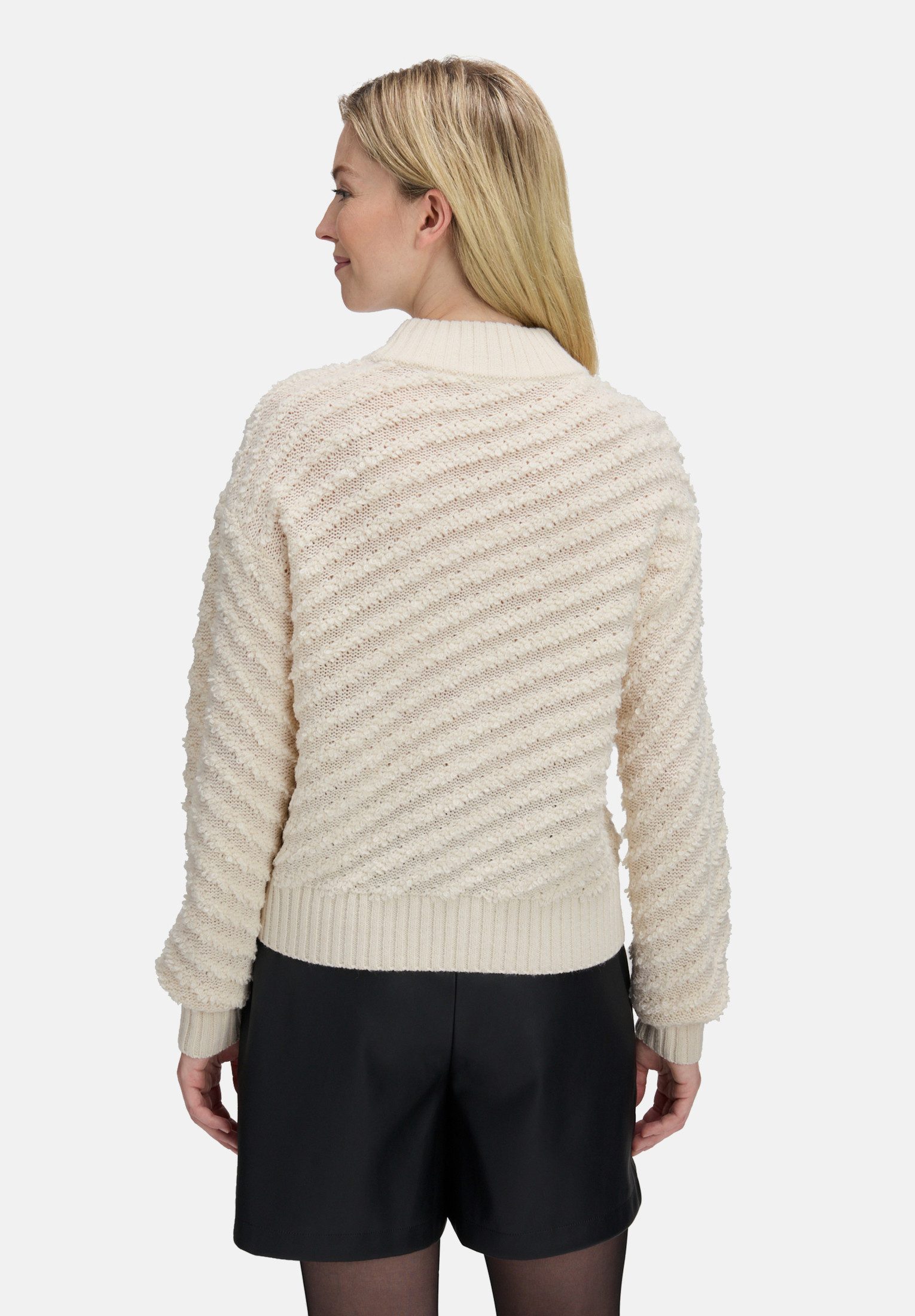 Betty&Co Strickpullover Damen mit Struktur (1-tlg)