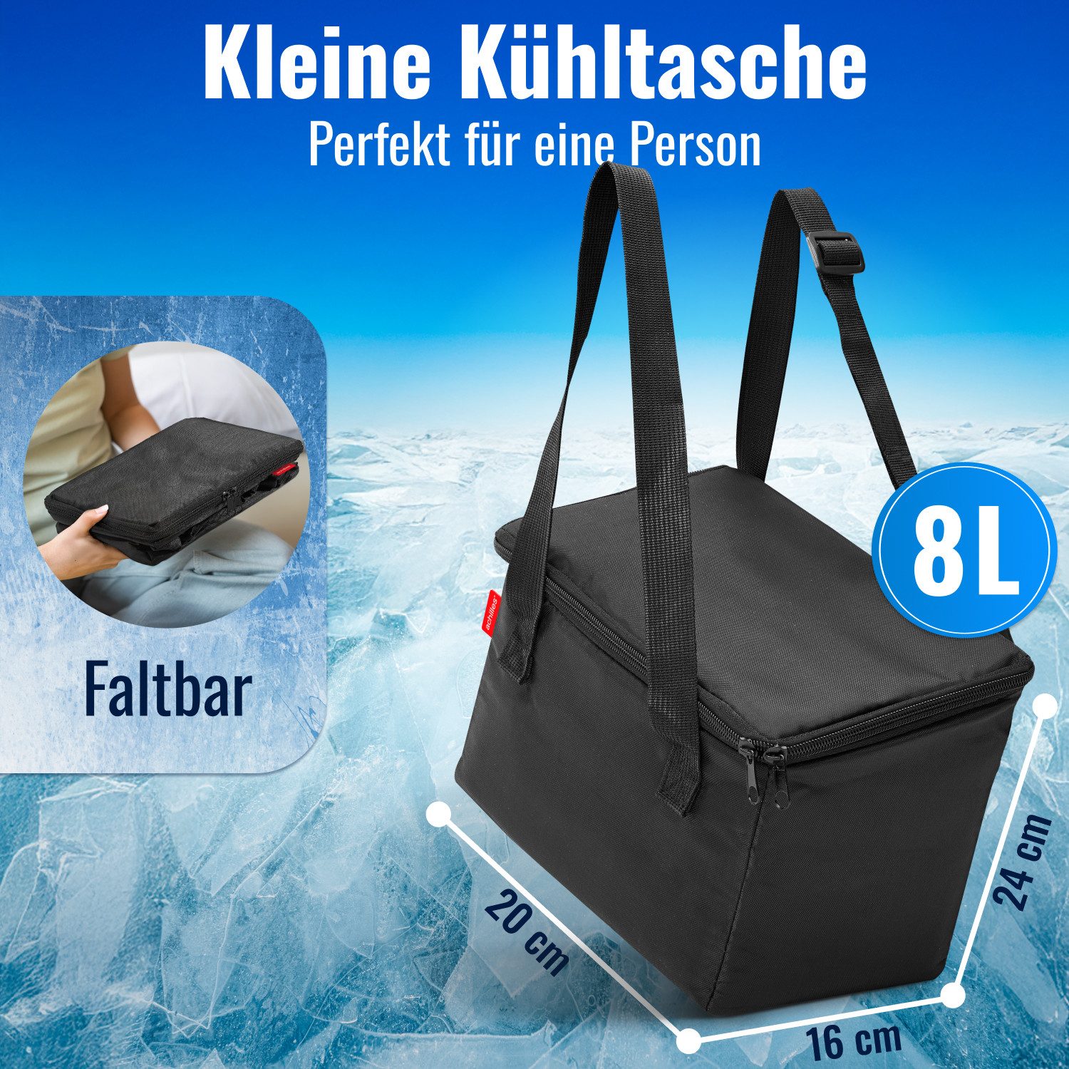 achilles Klappbox achilles Kühltasche für Beifahrer-Organizer Kühleinsatz für Rücksitz, 8 l – Bild 4 von 5
