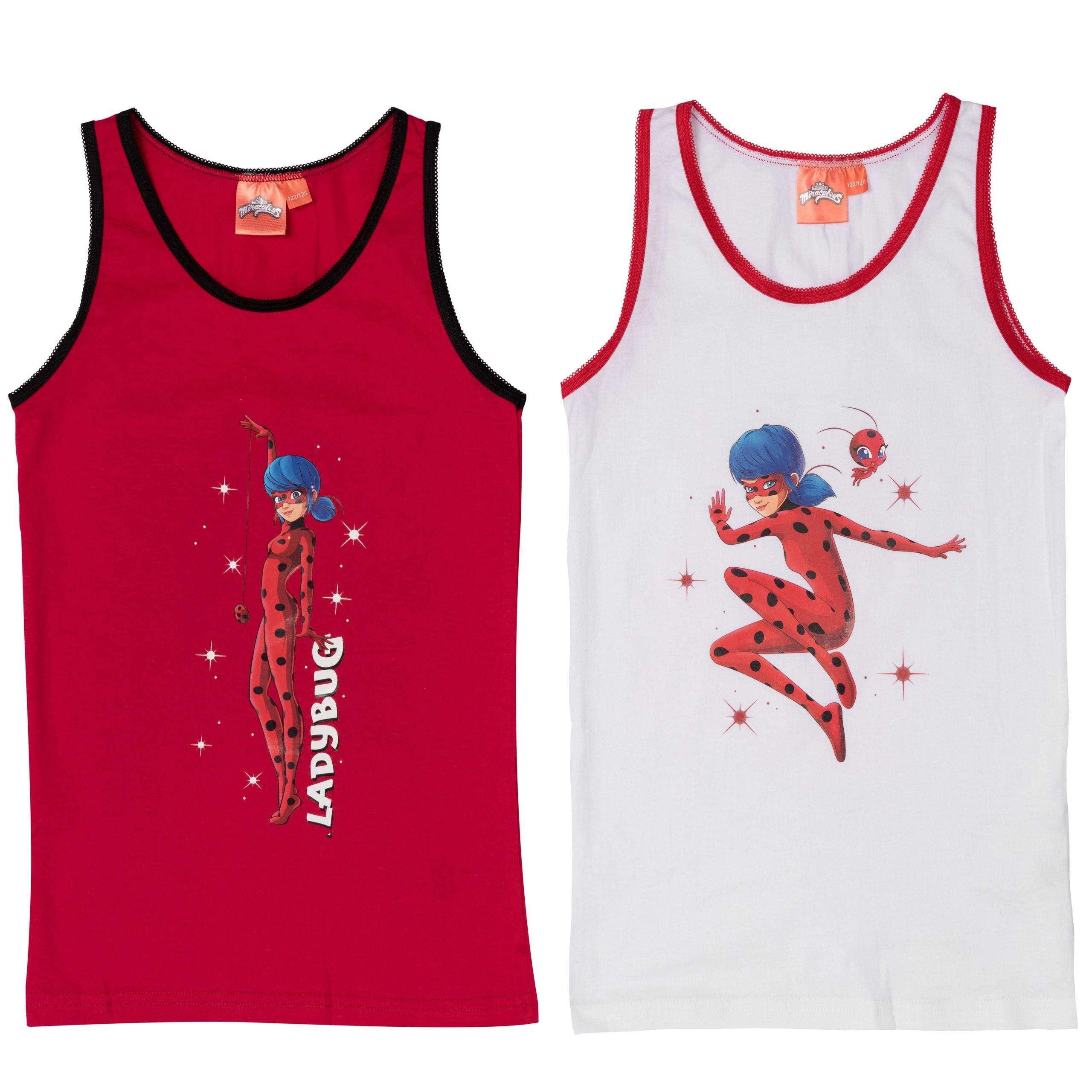 United Labels® Unterhemd Miraculous - Ladybug & Tikki, 2er-Pack