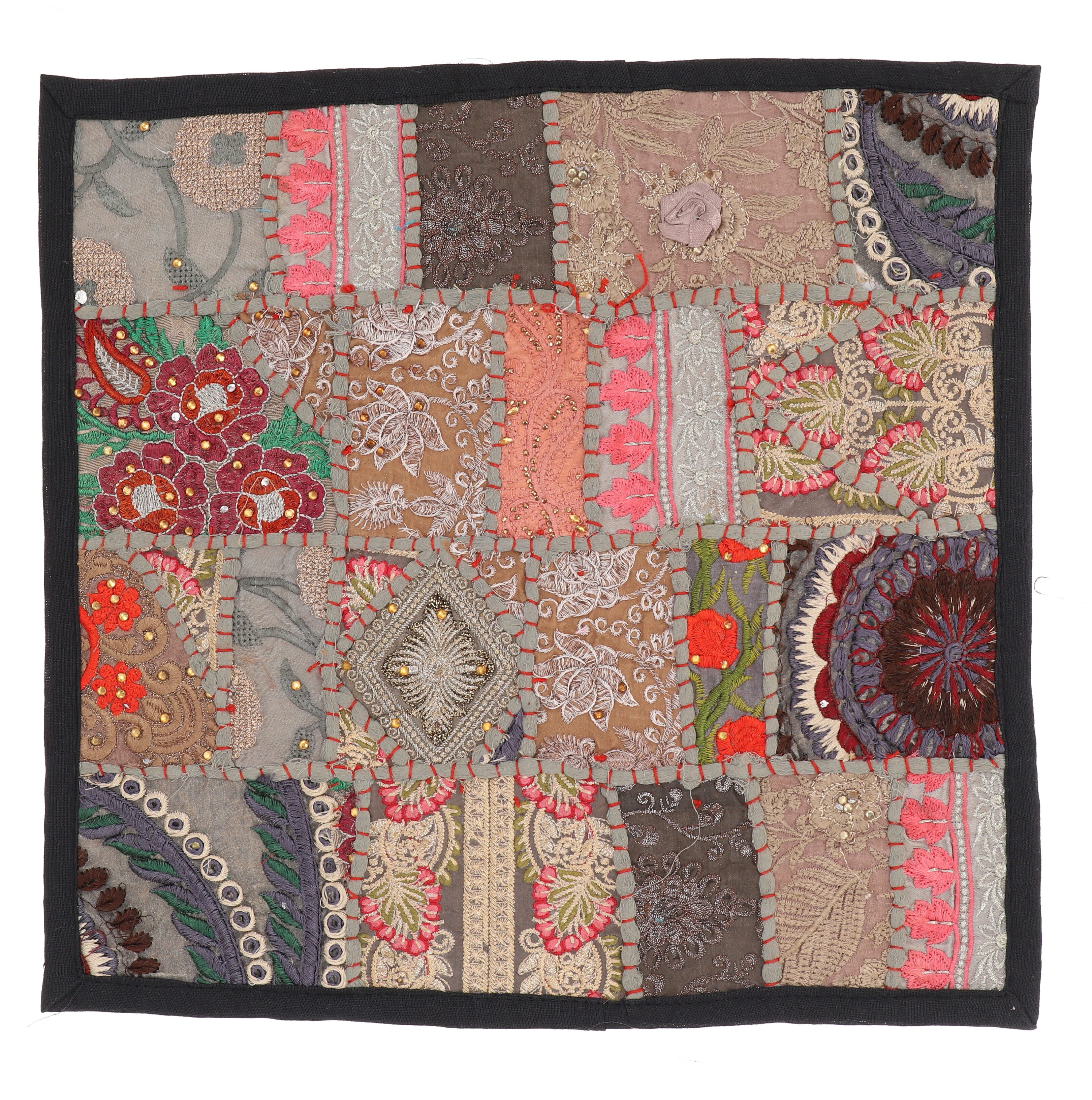 Guru-Shop Kissenbezüge Patchwork Kissenhülle, Dekokissen Bezug aus..