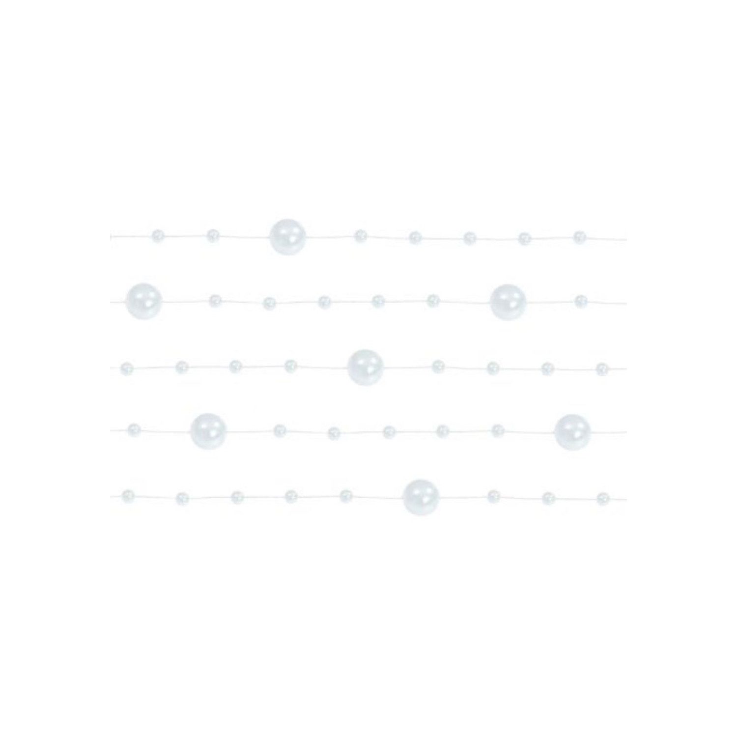 partydeco Girlande Perlengirlande 1,3m Pearl