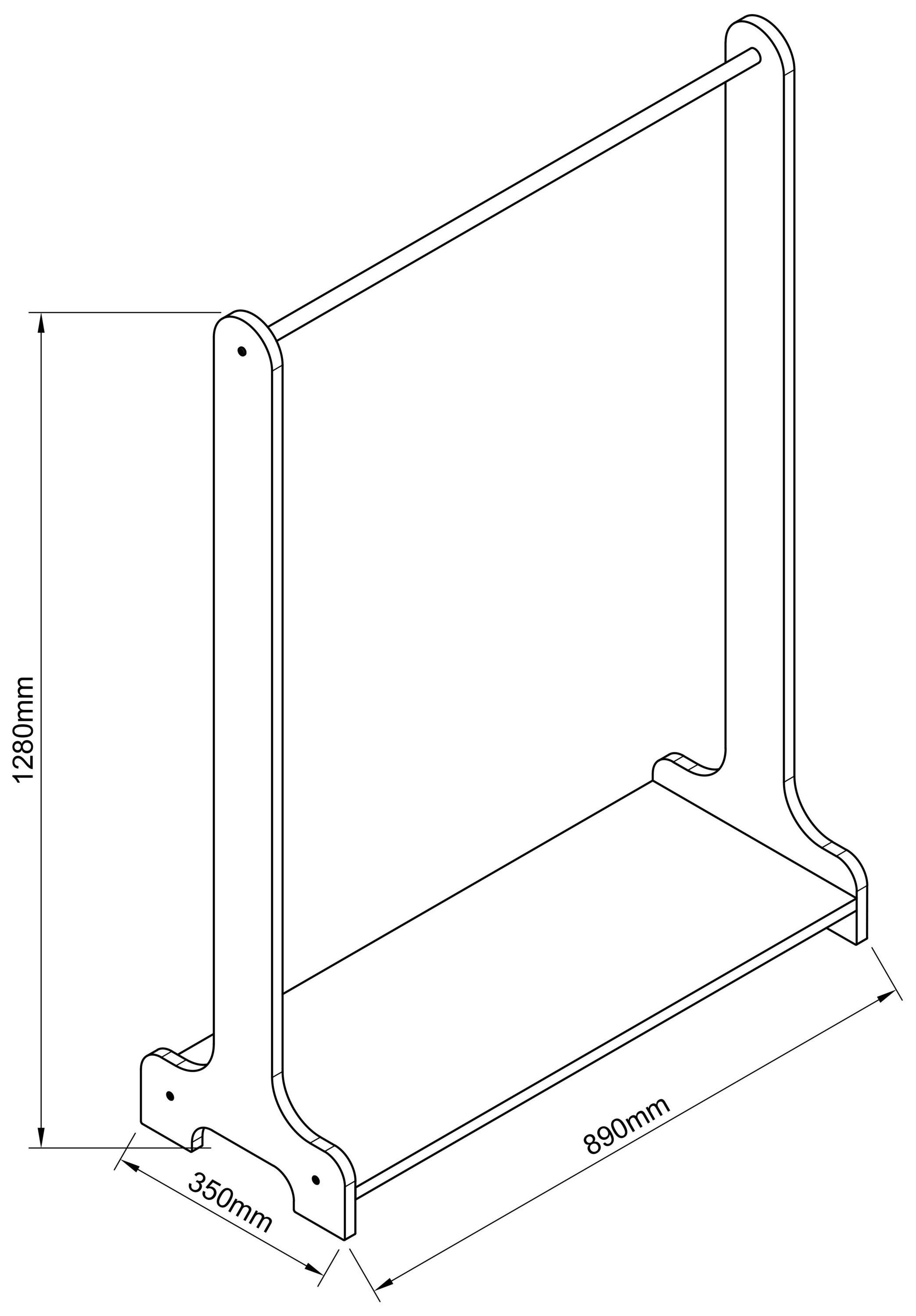 Weiß (1-St) Offener Kleiderschrank VCM Regal M Kleiderschrank begehbarer Lempu