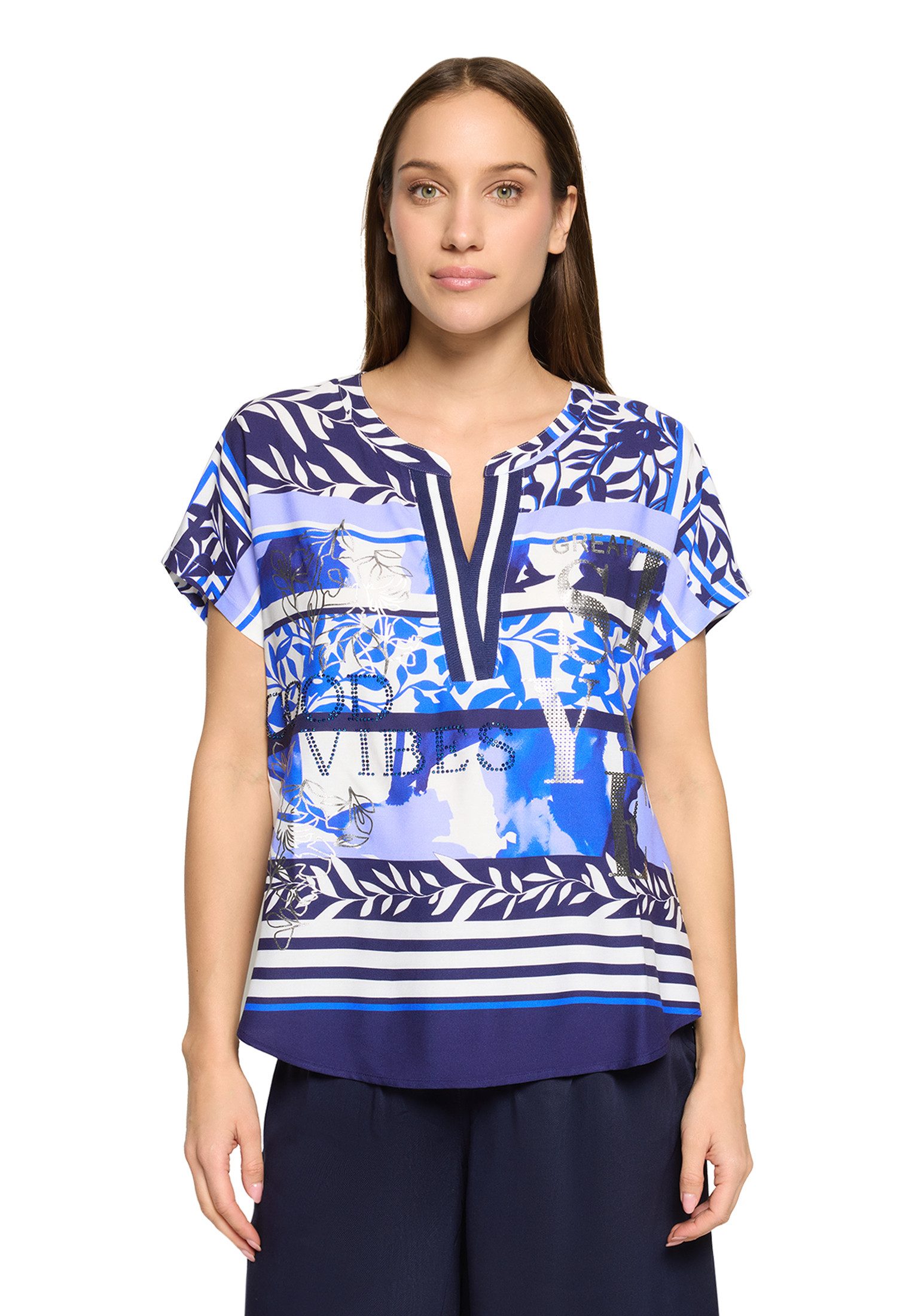 Longbluse Damen mit Aufdruck