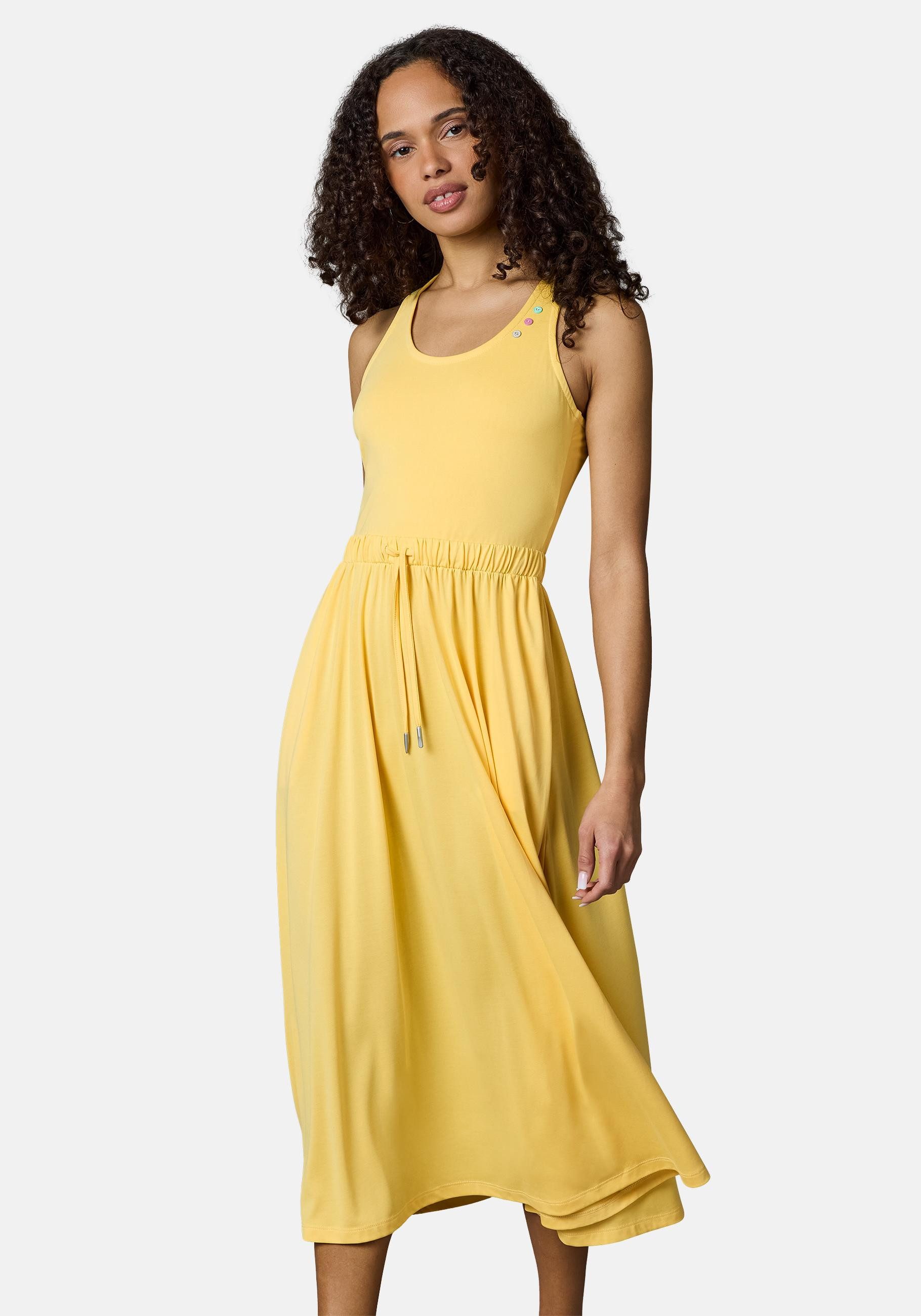 Ragwear Shirtkleid Mauglia YOUMODO Sommerkleid mit Trägern und Taillenzugband