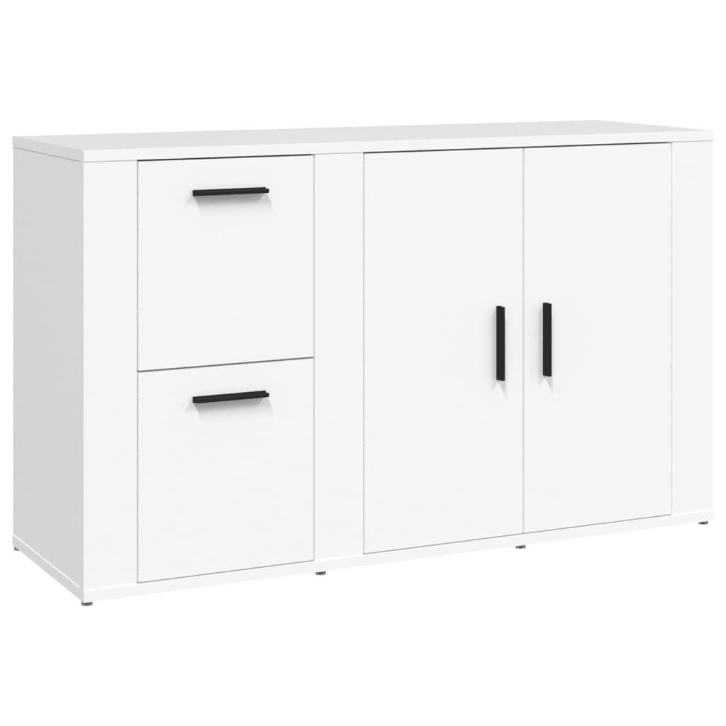 vidaXL Sideboard NA Sideboard Weiß 100x33x59,5 cm Spanplatte