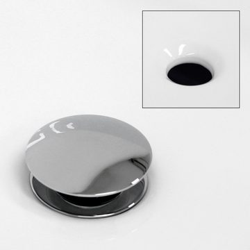 ECD Germany Waschbecken »Ovalform, 410x330x140 mm, weiß Keramik«
