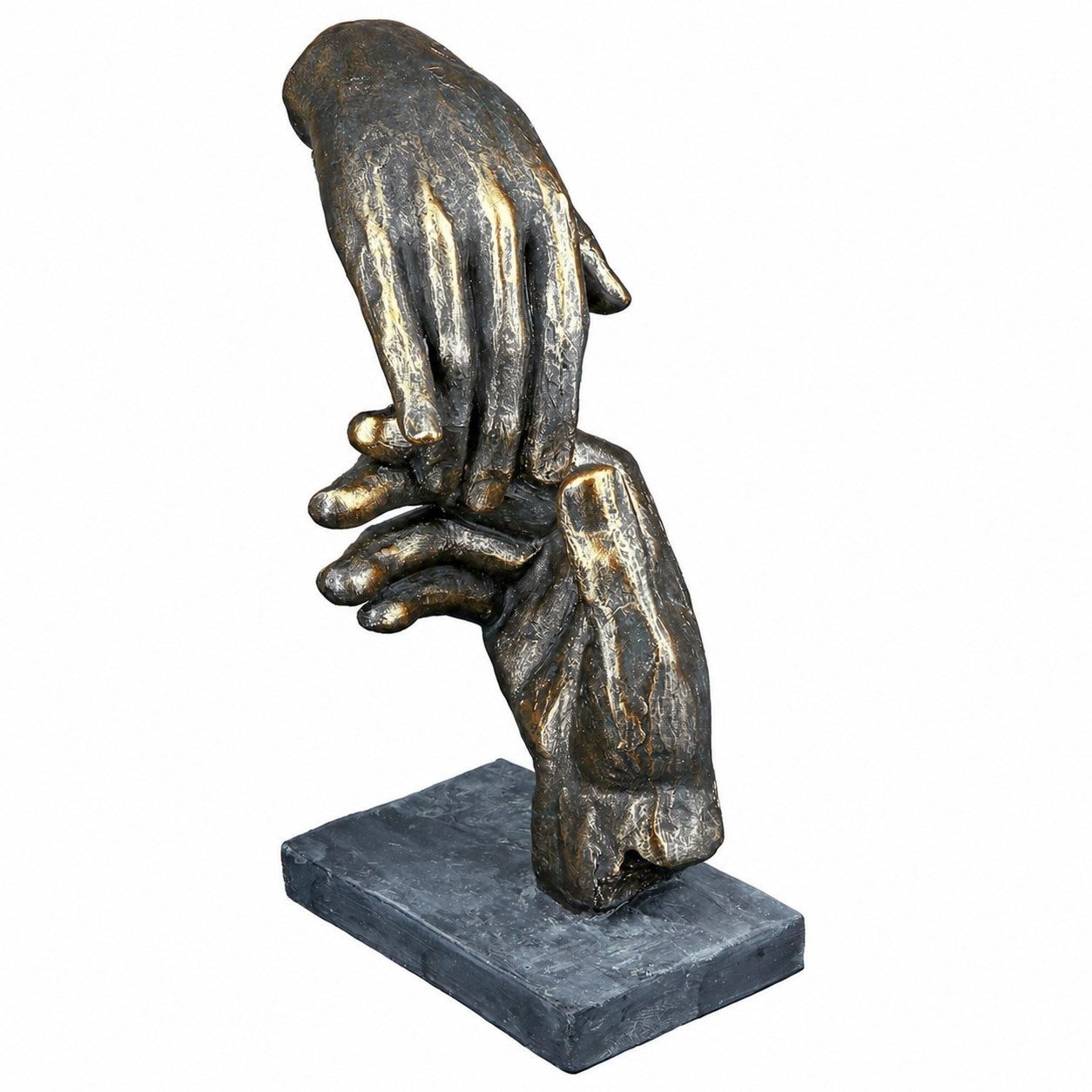 Casablanca by Gilde Dekofigur Skulptur Two hands, bronzefarben (1 St), braun