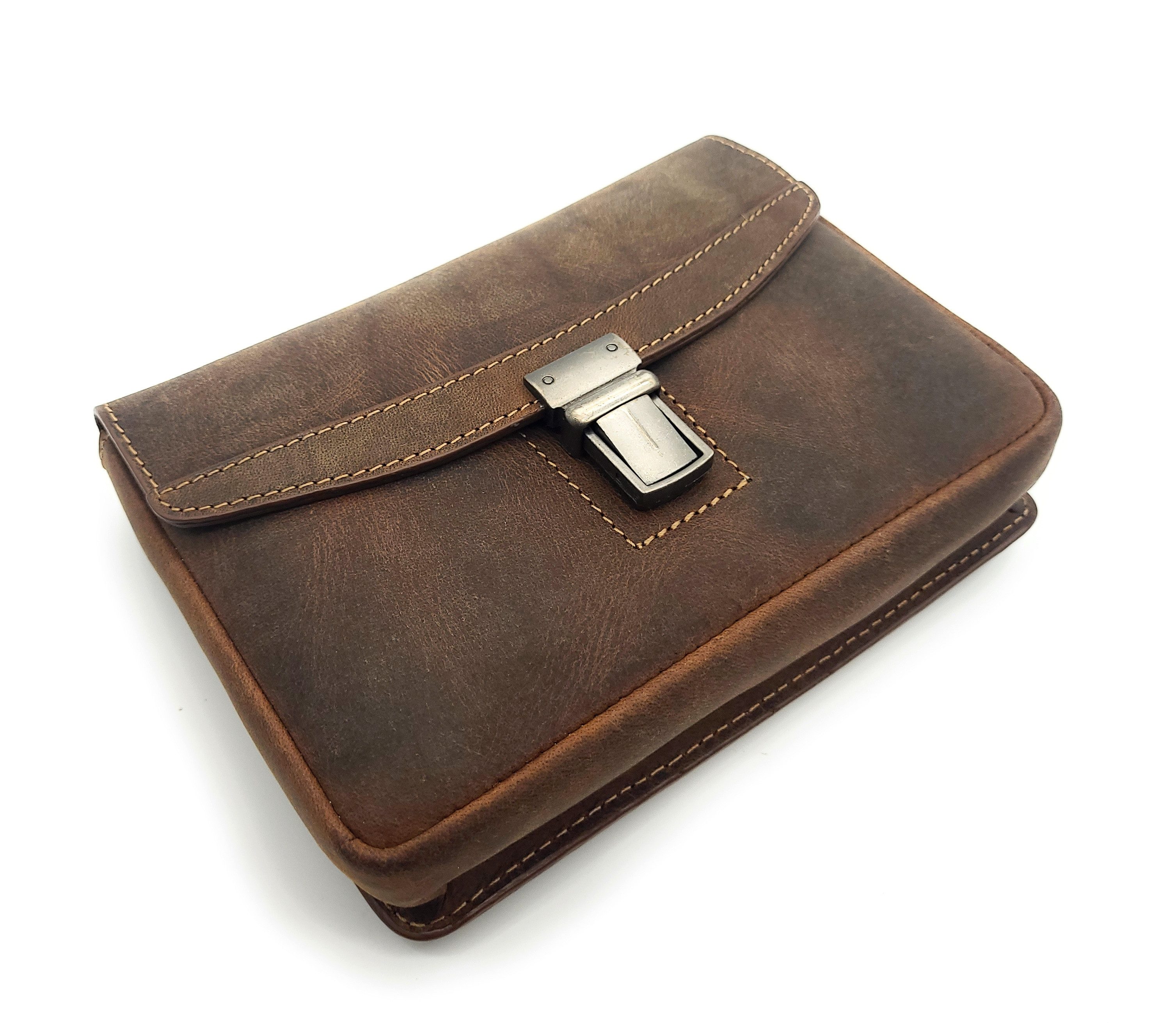 JOCKEY CLUB Gürteltasche echt Leder Bikertasche Hüfttasche Bauchtasche vintage